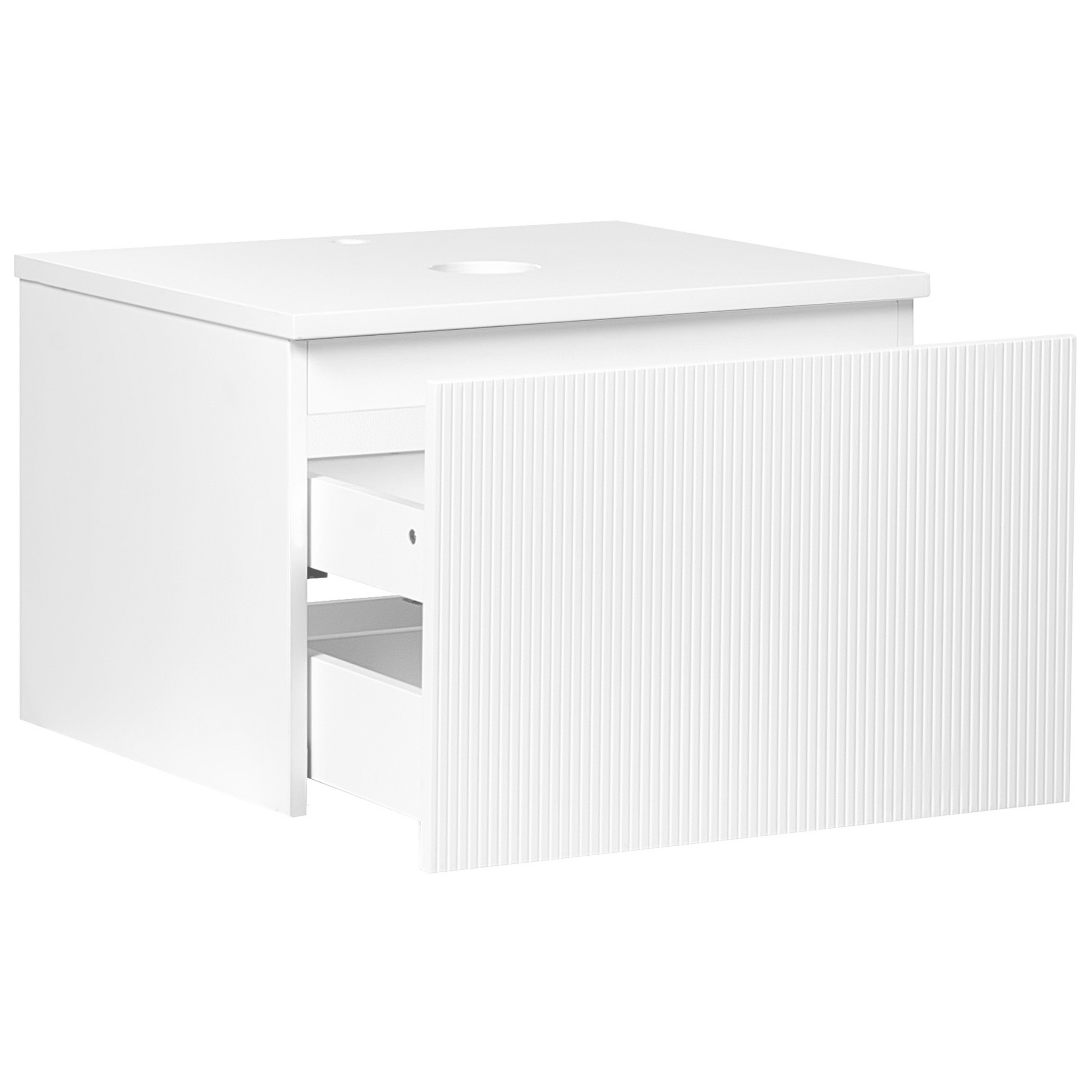 Mască pentru lavoar de perete ALZIRA 60 cm Alb [5]