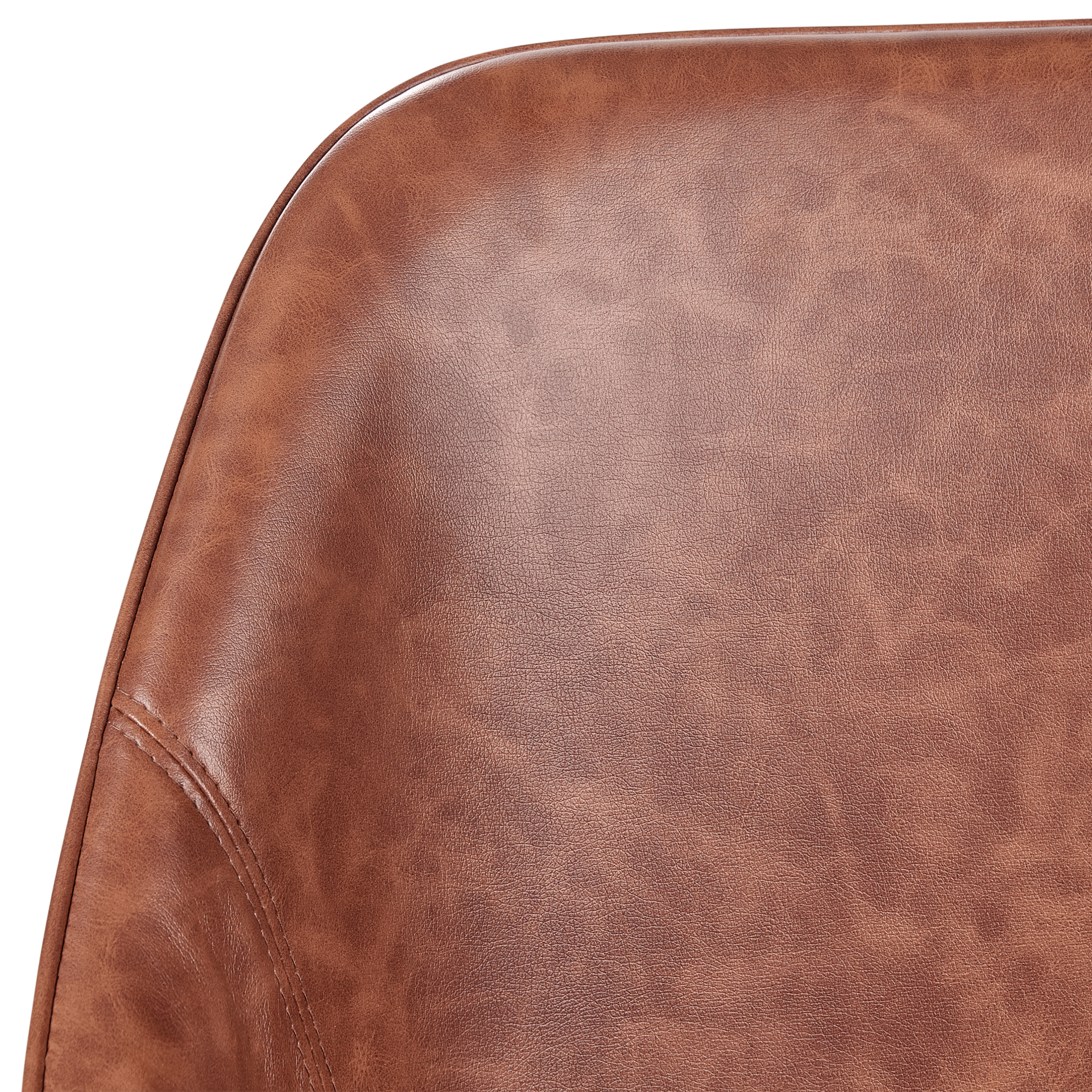 Scaun de birou BARDSDALE Piele ecologică Maro [9]