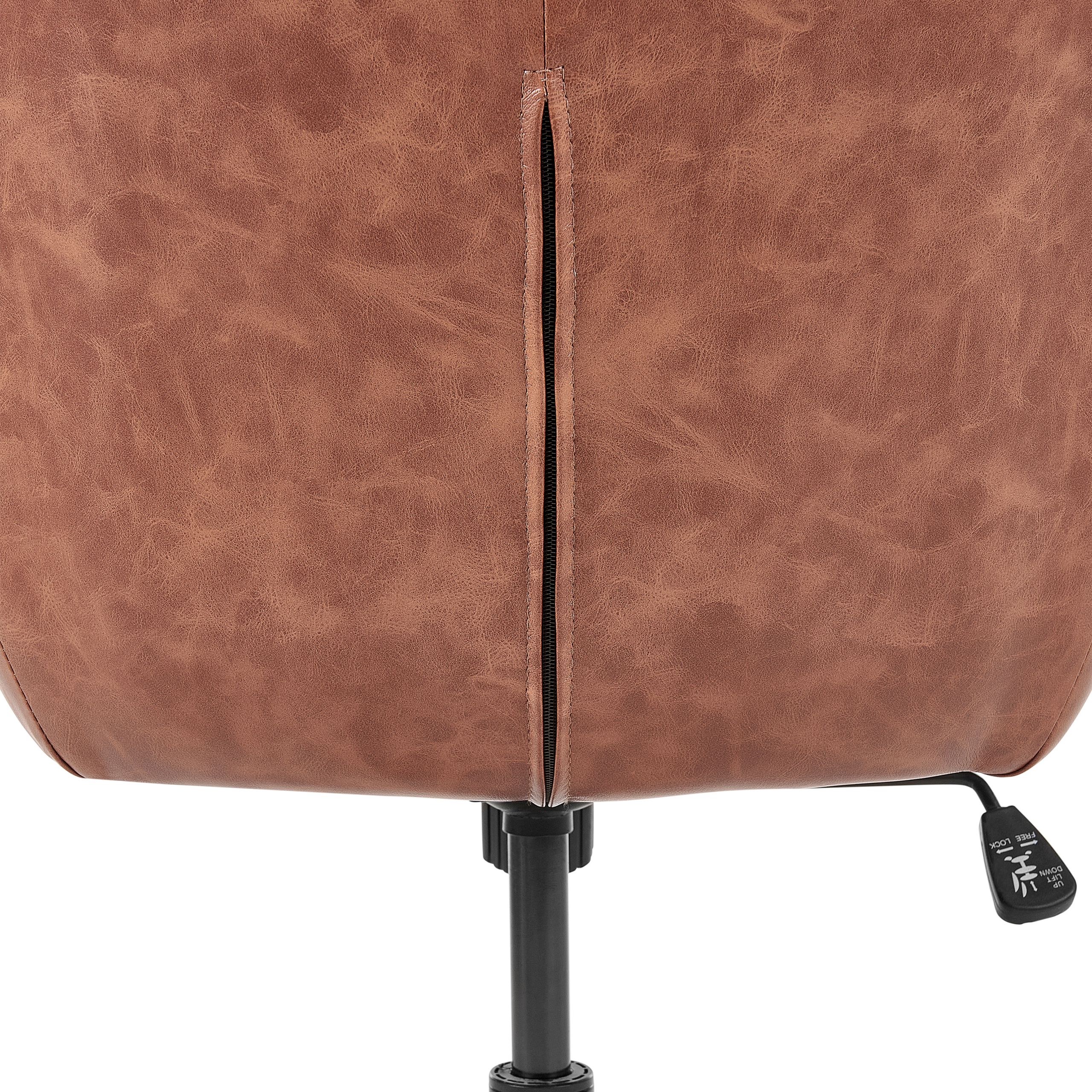 Scaun de birou BARDSDALE Piele ecologică Maro [10]