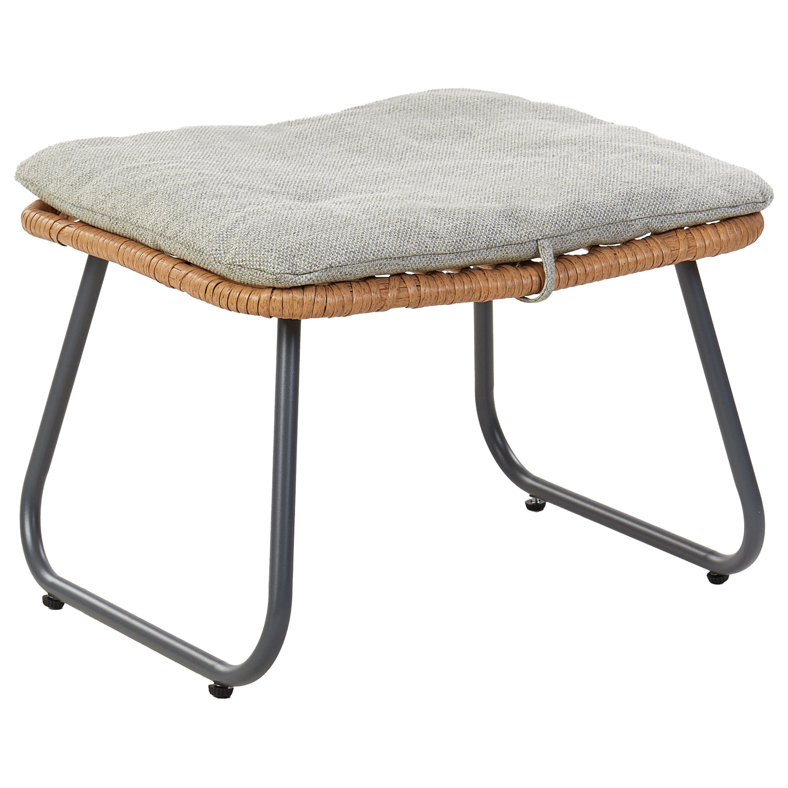 MESTRE garden chair with stool Synthetic rattan Natural [7]