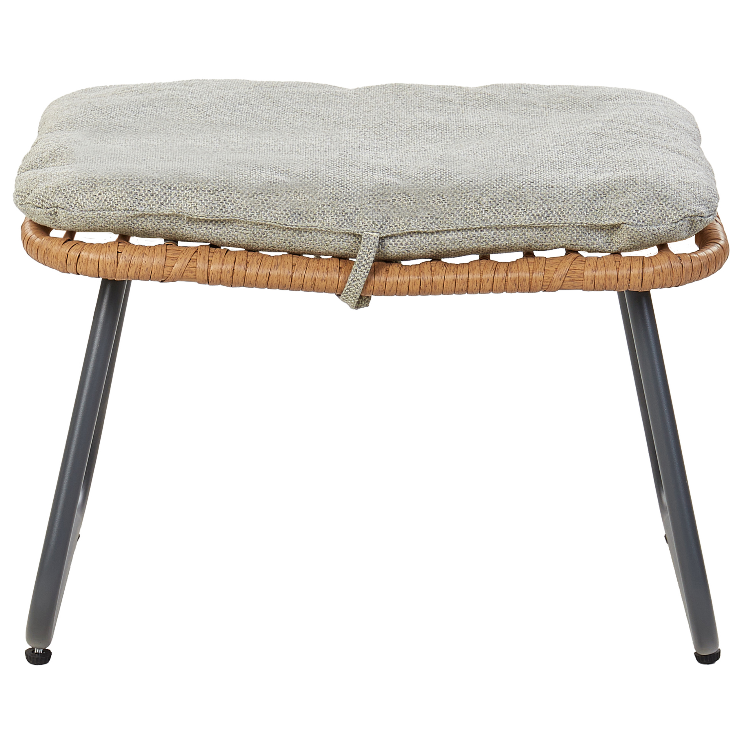 MESTRE garden chair with stool Synthetic rattan Natural [8]