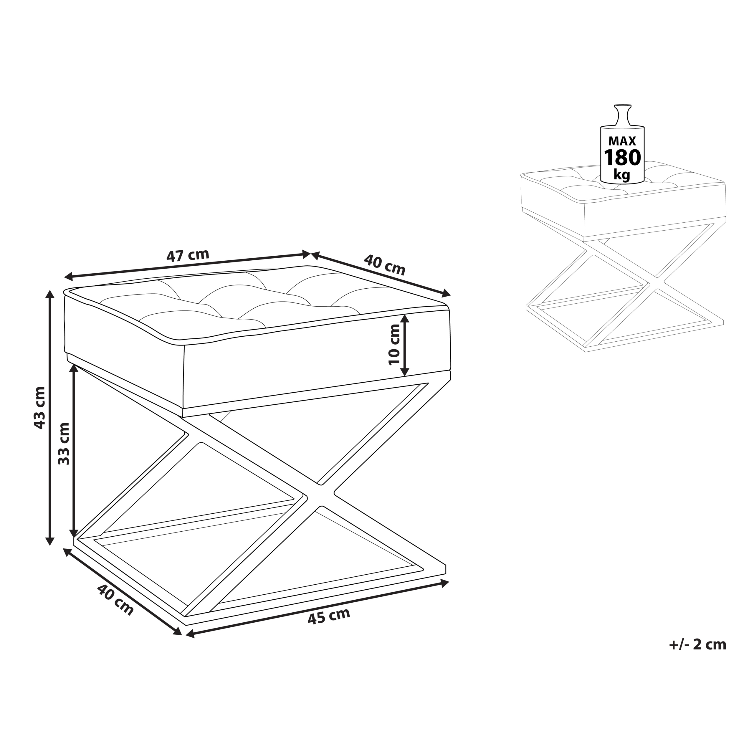 Scaun taburet MURDO Piele ecologică Portocaliu [3]