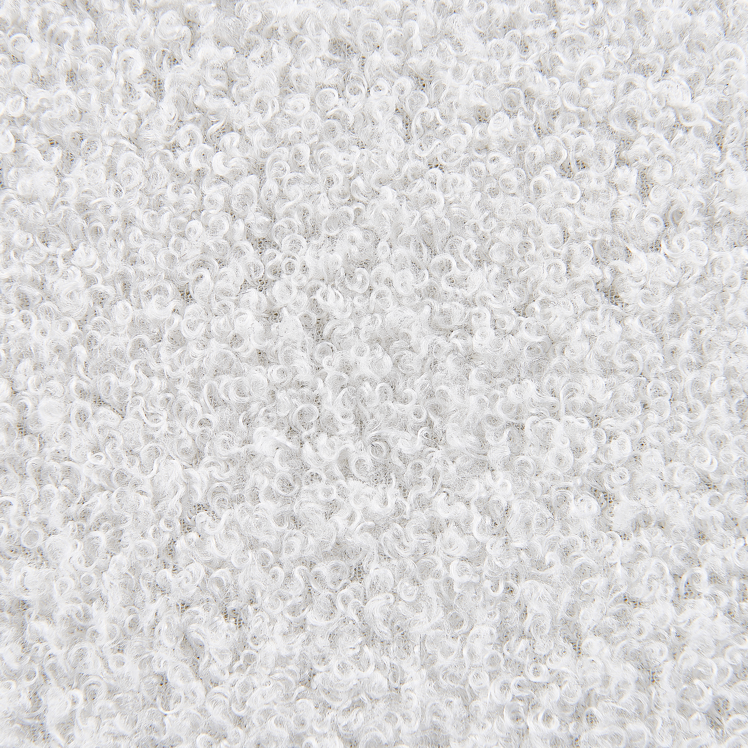 Stool with storage OKATON Boucle White [9]