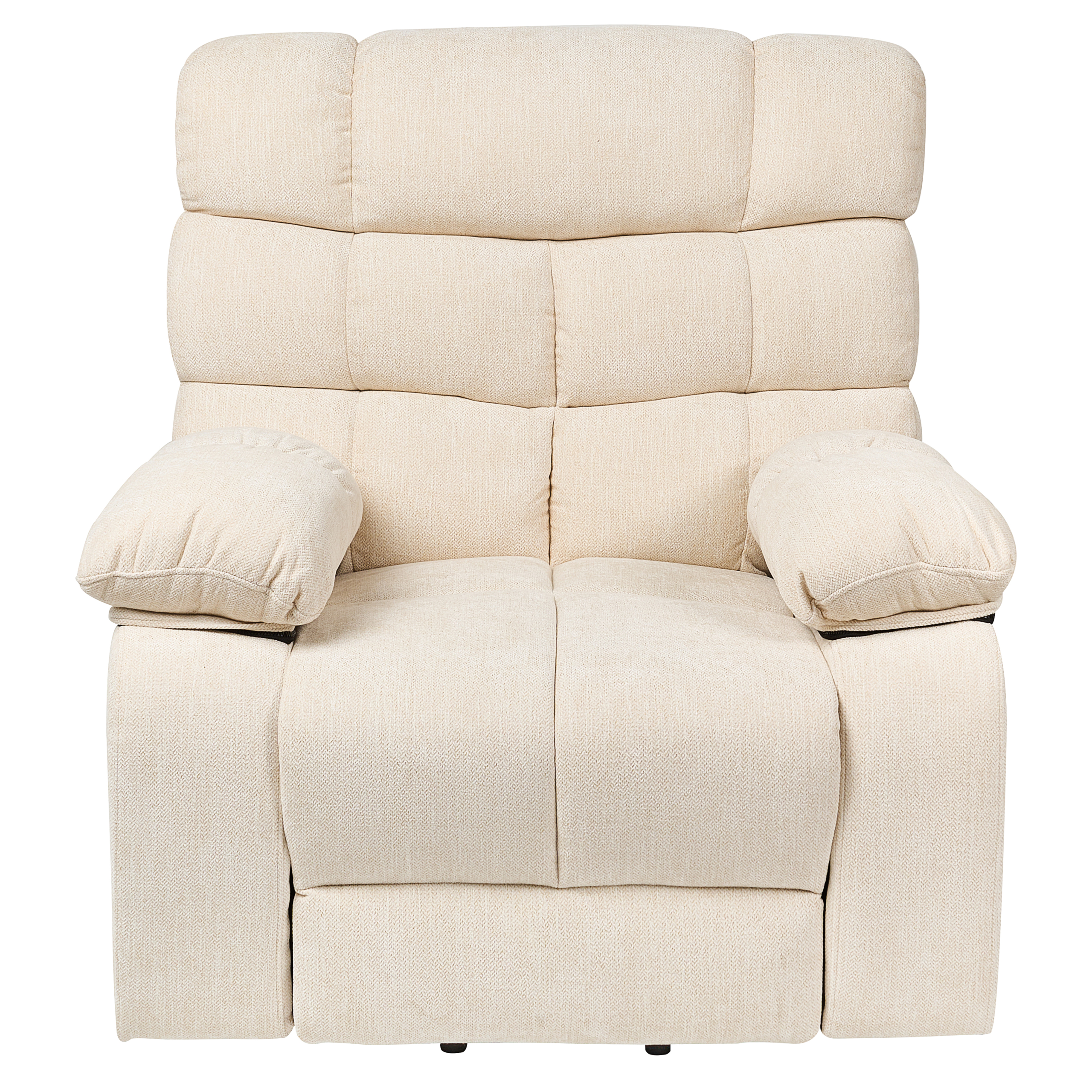 Fotoliu cu recliner electric ARES Suport pentru picioare retractabil  Bej deschis [4]