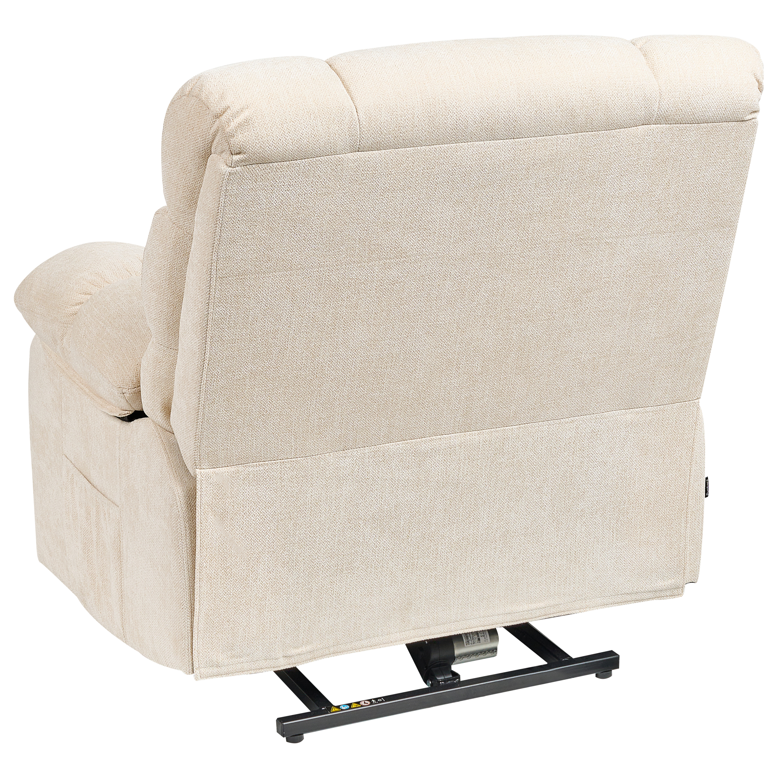 Fotoliu cu recliner electric ARES Suport pentru picioare retractabil  Bej deschis [6]