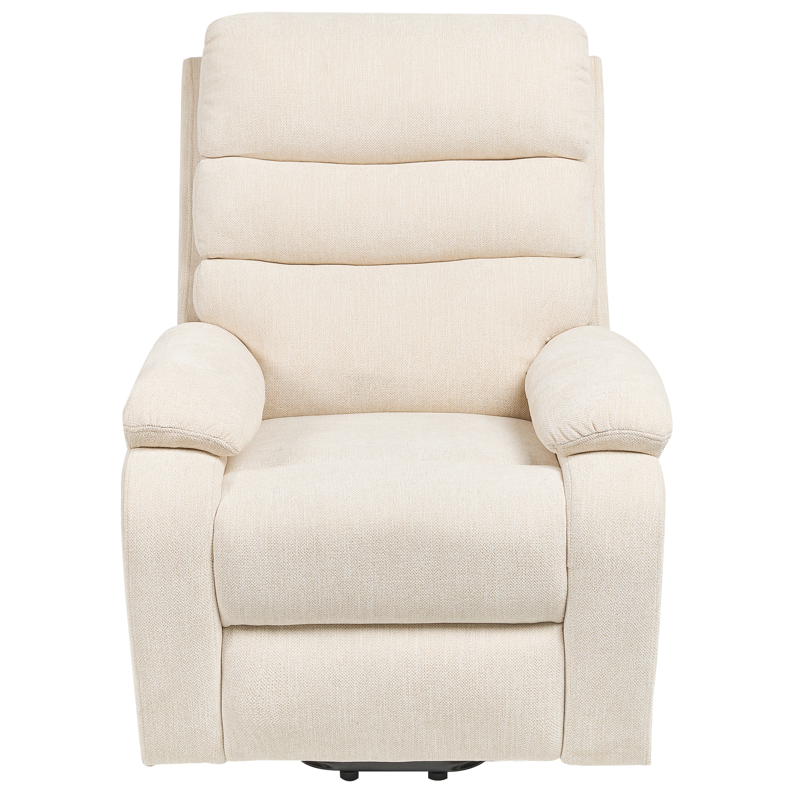 RISE electric recliner armchair Retractable footrest Light beige [4]