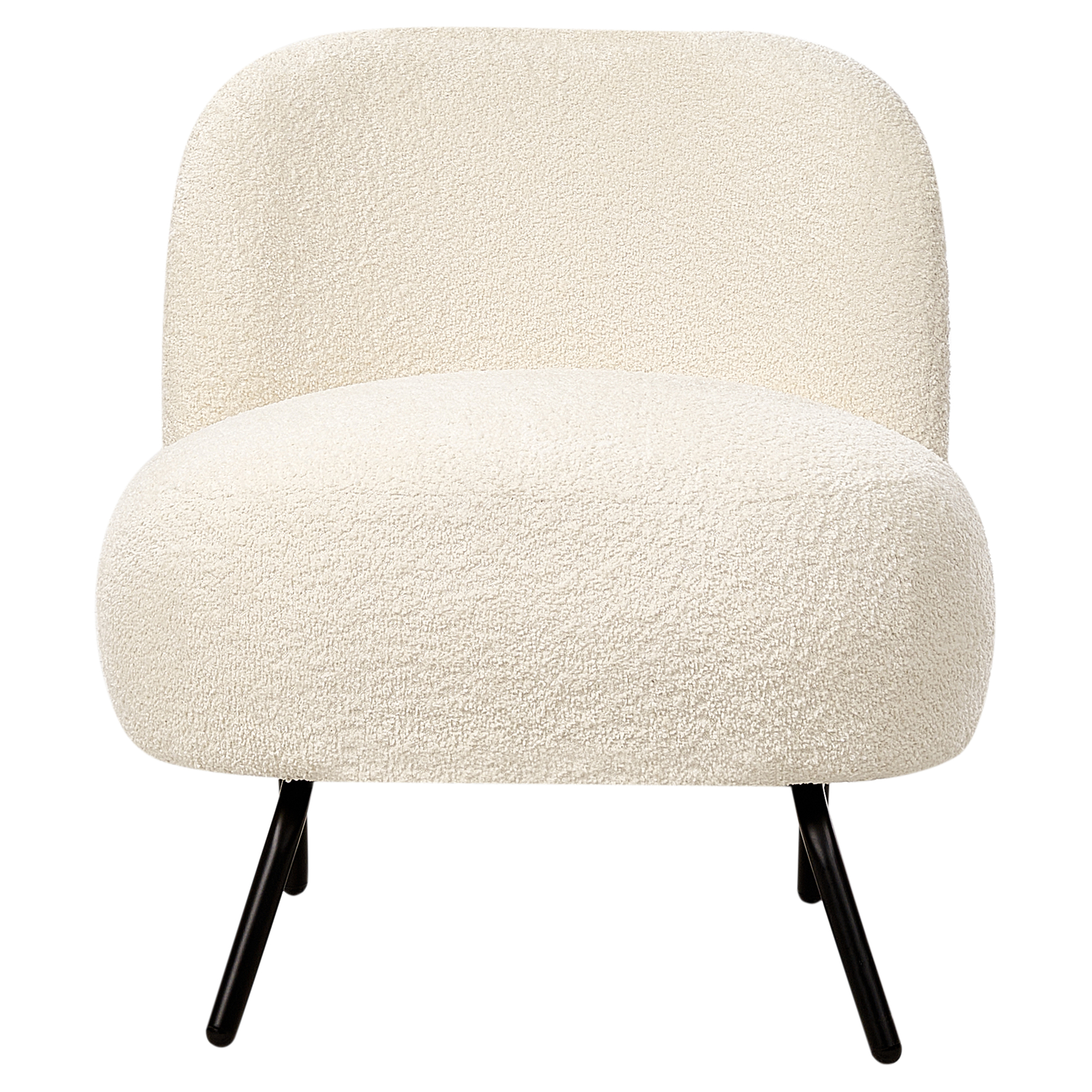 Fotoliu KUMLA Boucle Alb-murdar [5]