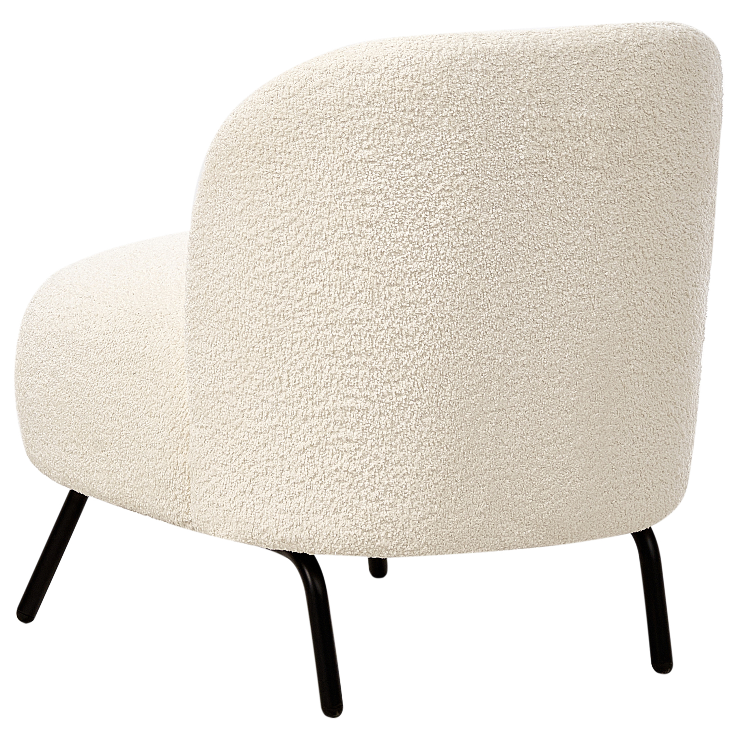 Fotoliu KUMLA Boucle Alb-murdar [6]