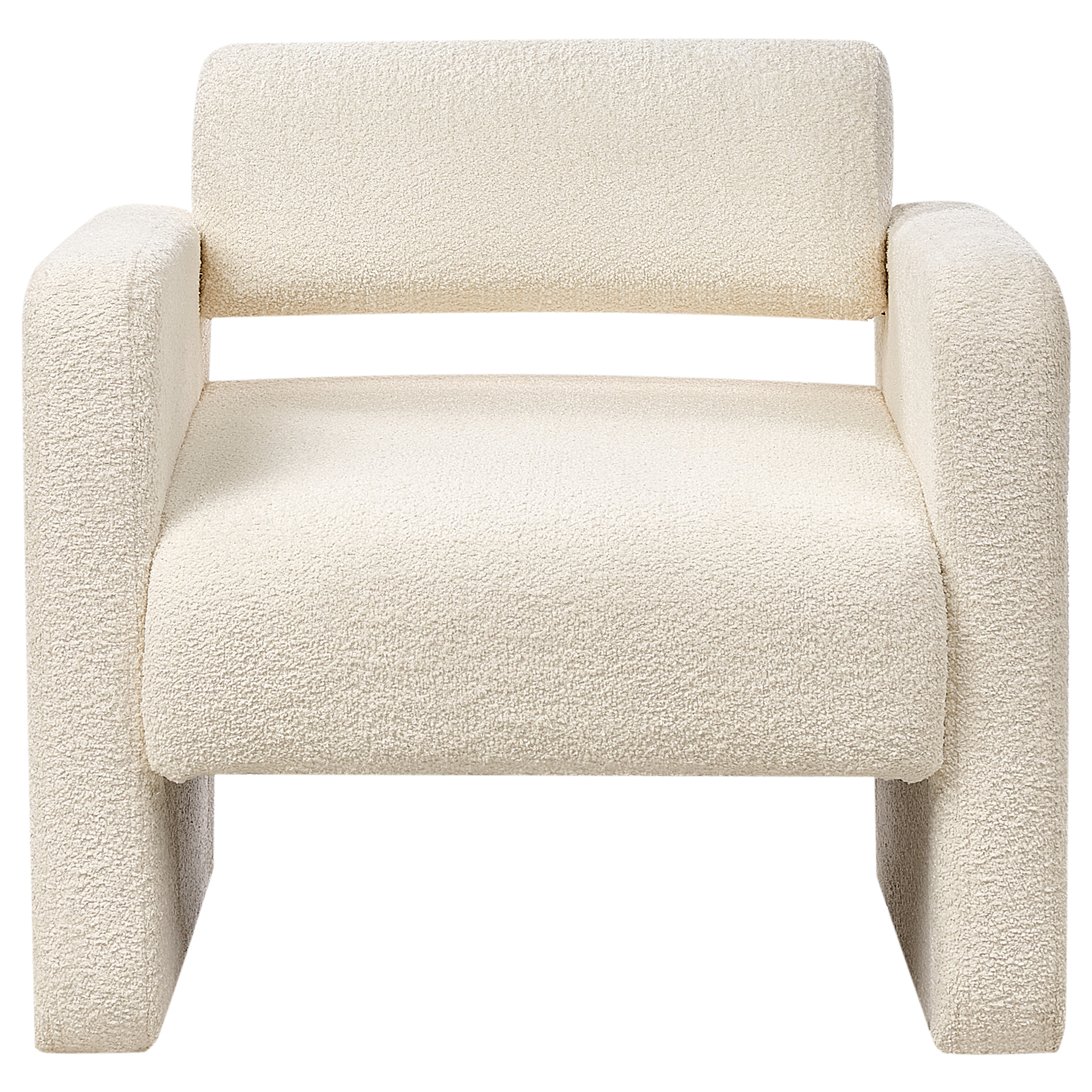 Fotoliu HALLSBERG Boucle Alb-murdar [5]