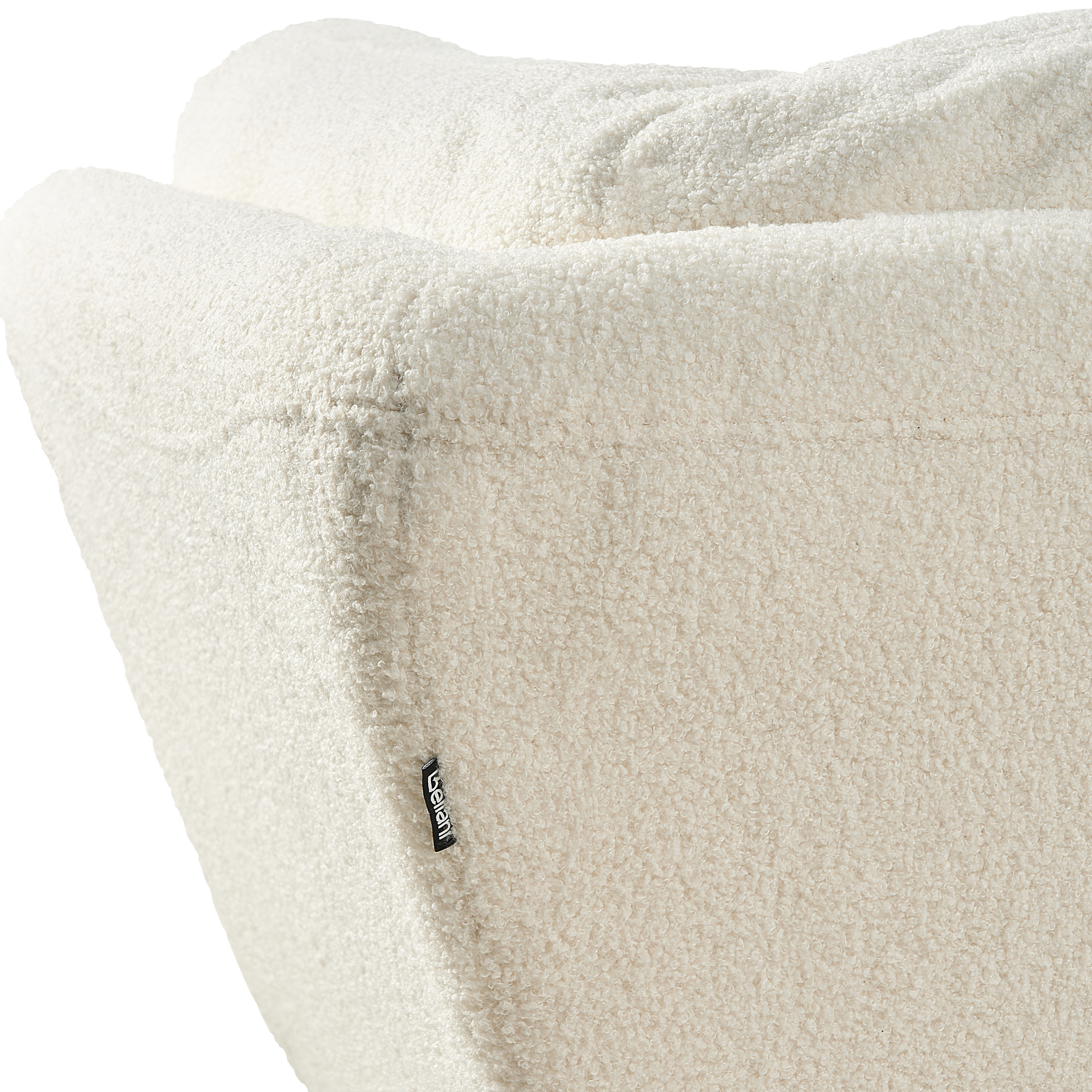 Canapea cu 3 locuri LENVIK Boucle Alb [9]