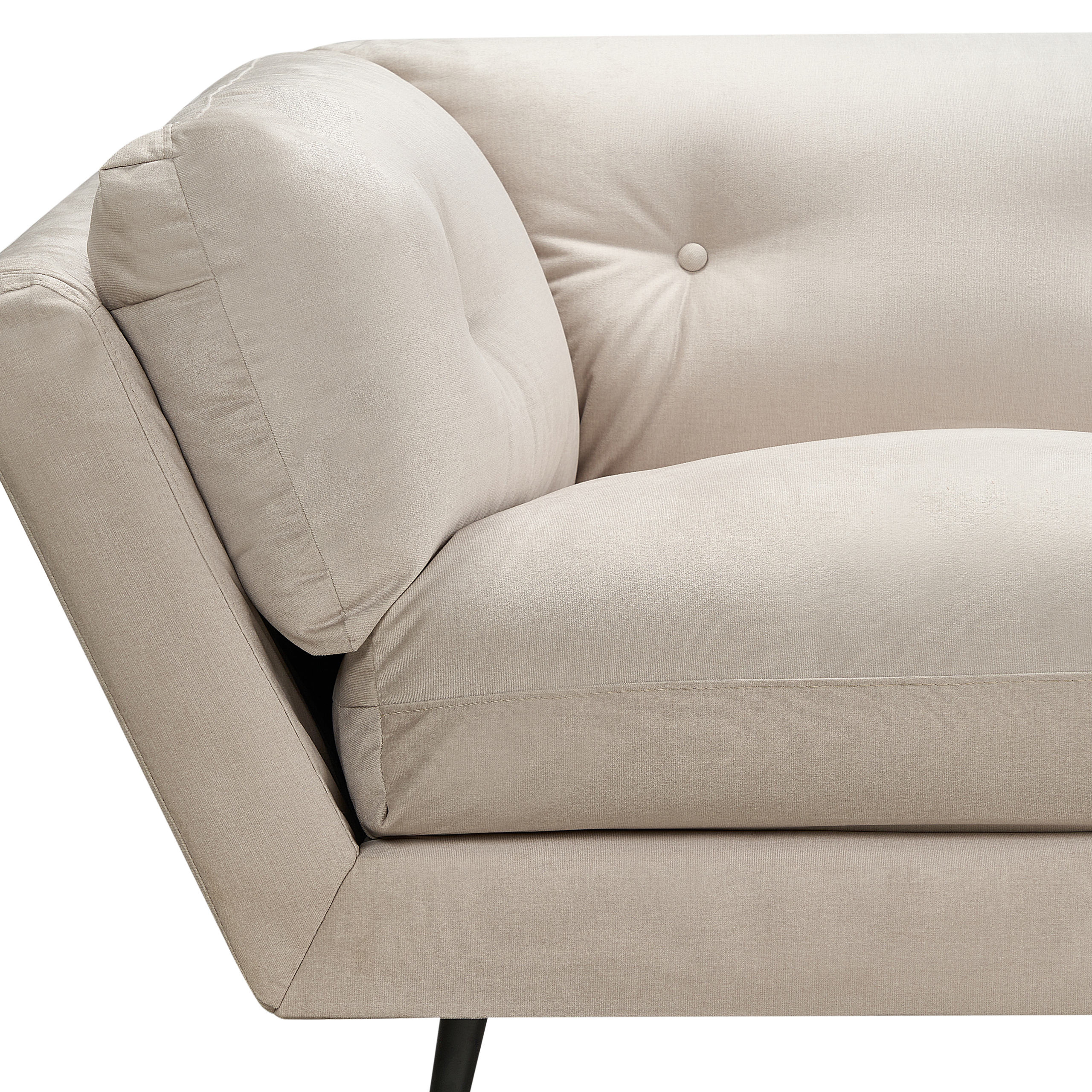 3-seater sofa LENVIK Beige Velvet [6]
