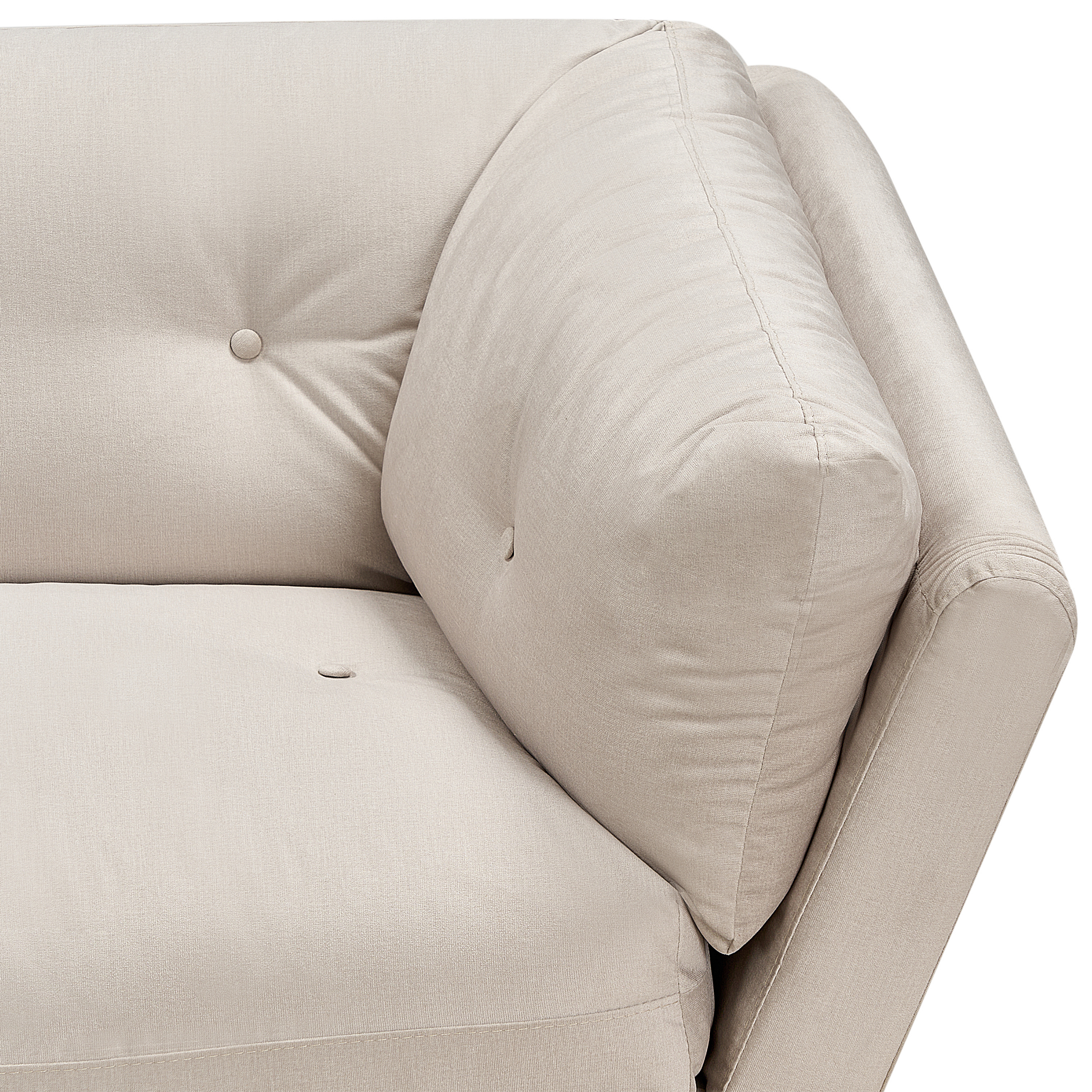 3-seater sofa LENVIK Beige Velvet [7]