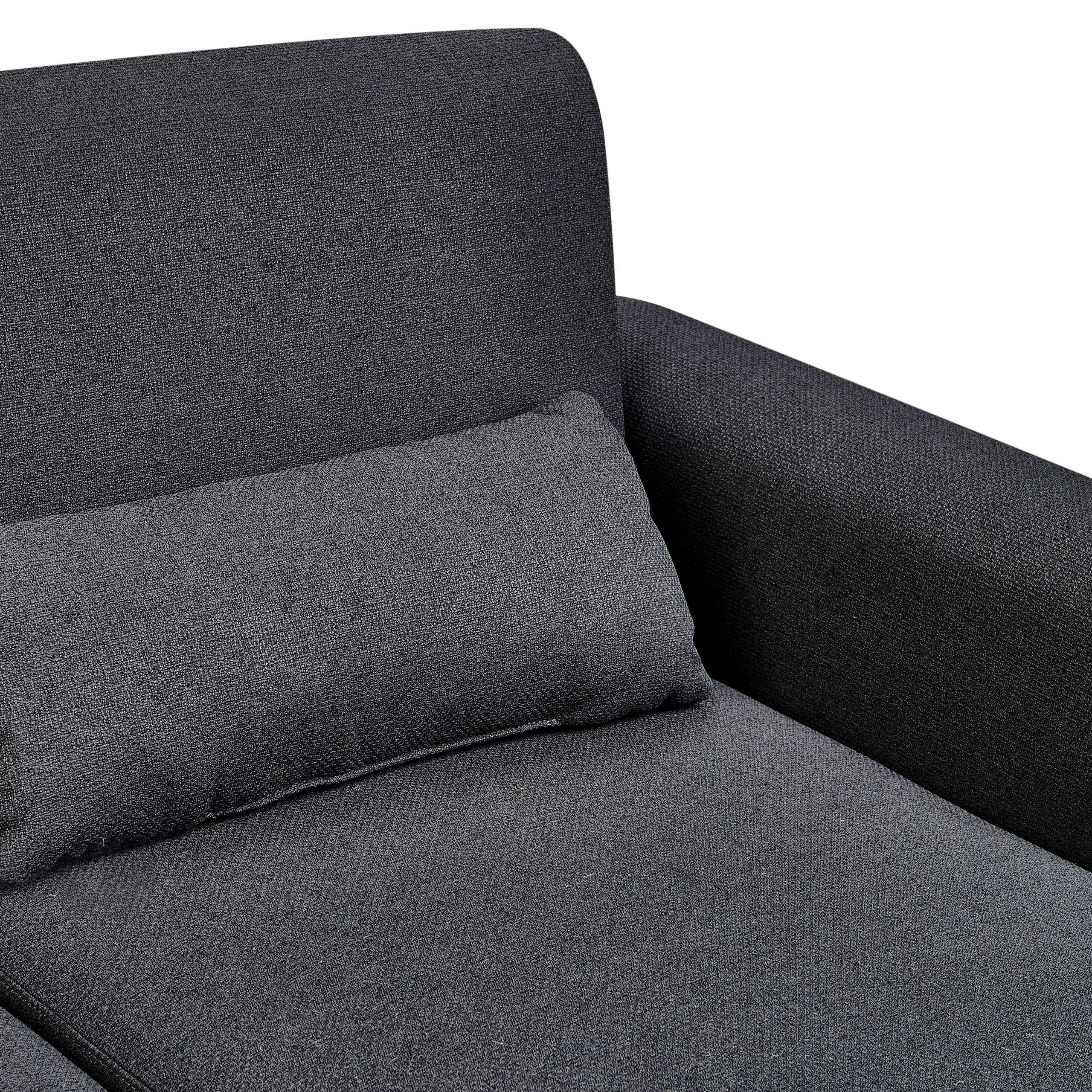 Colțar extensibil cu 3 locuri OLLSTA  Negru Stânga [8]