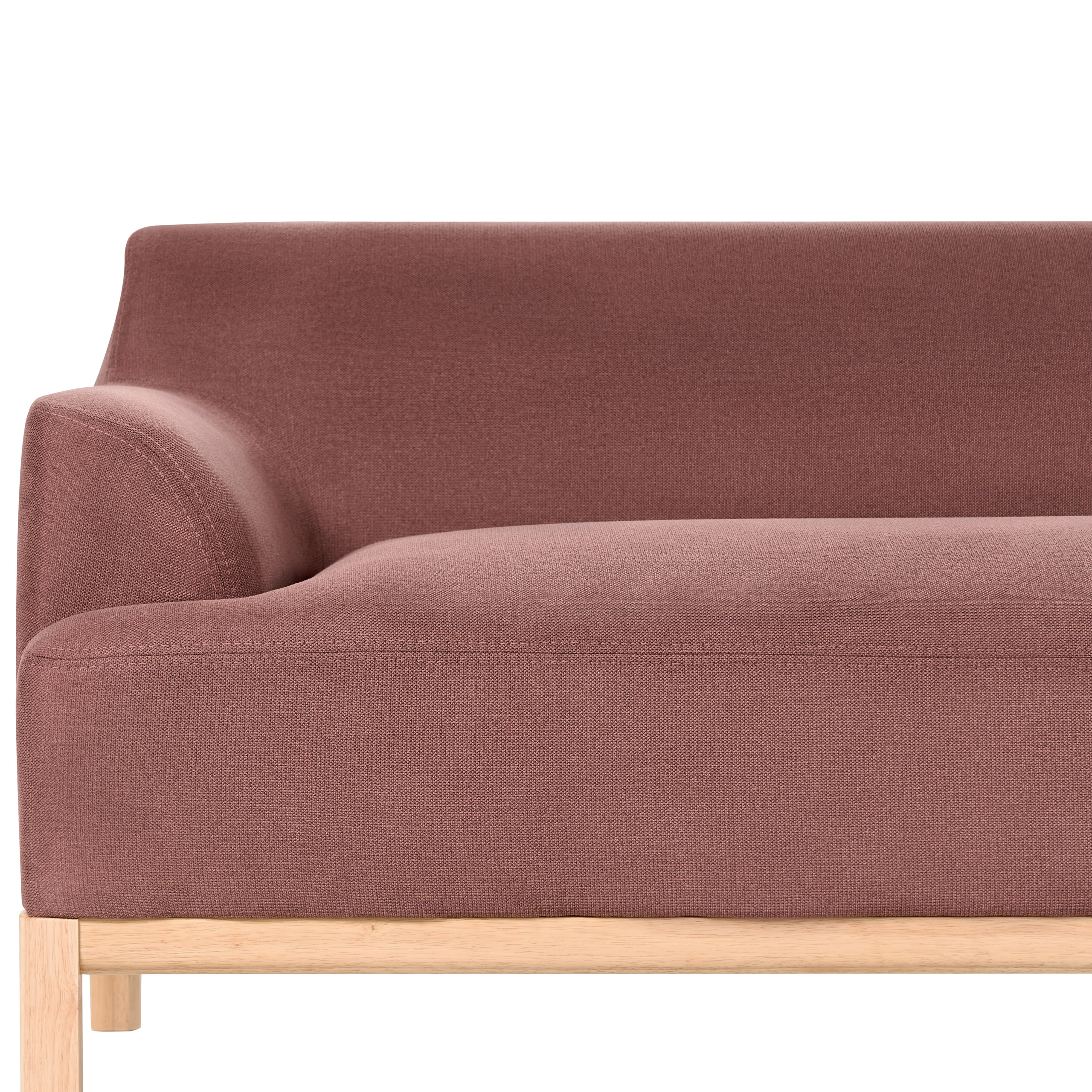 SOSJO 3-seater corner sofa Burgundy Left [7]