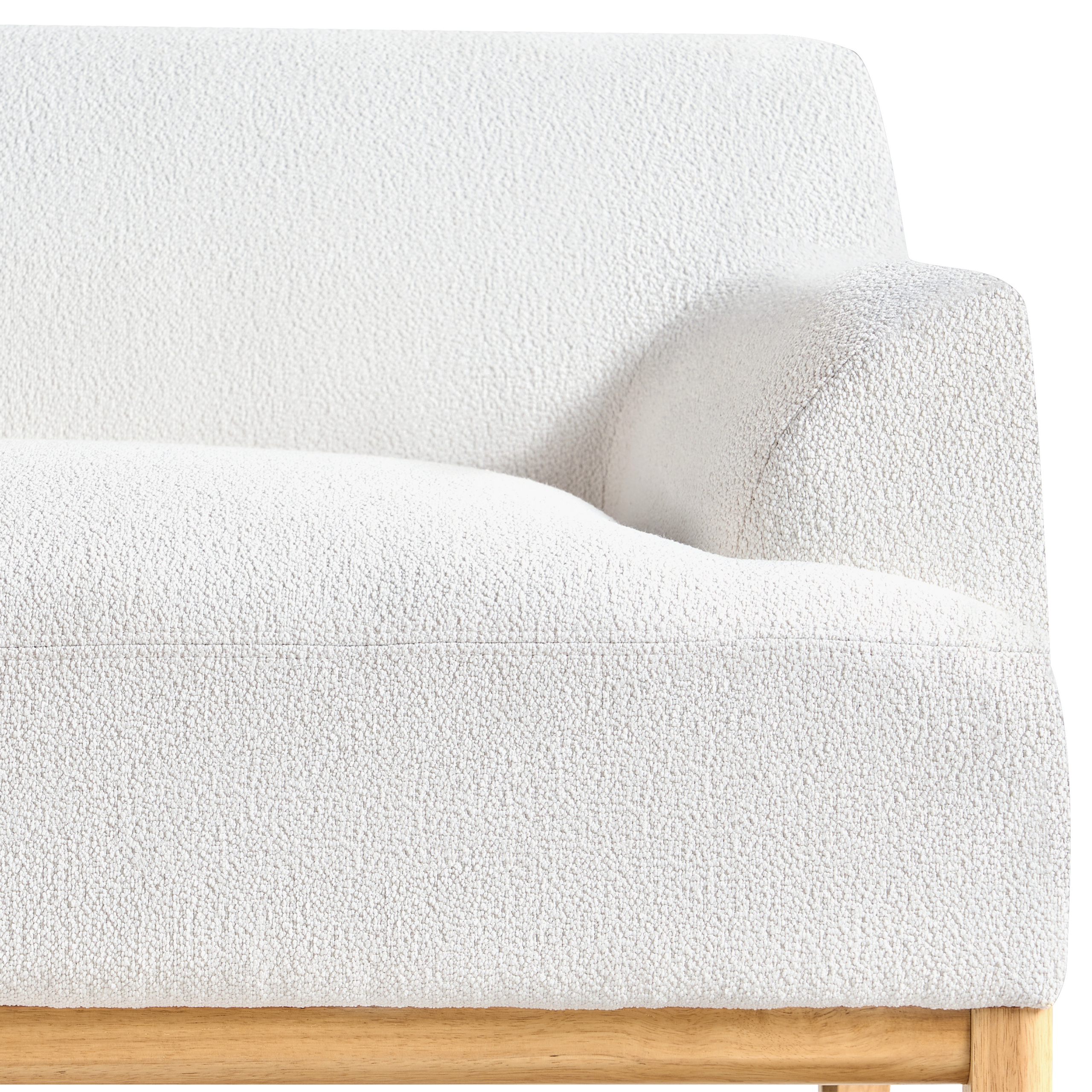 Colțar cu 3 locuri SOSJO Boucle Alb-murdar Dreapta [8]