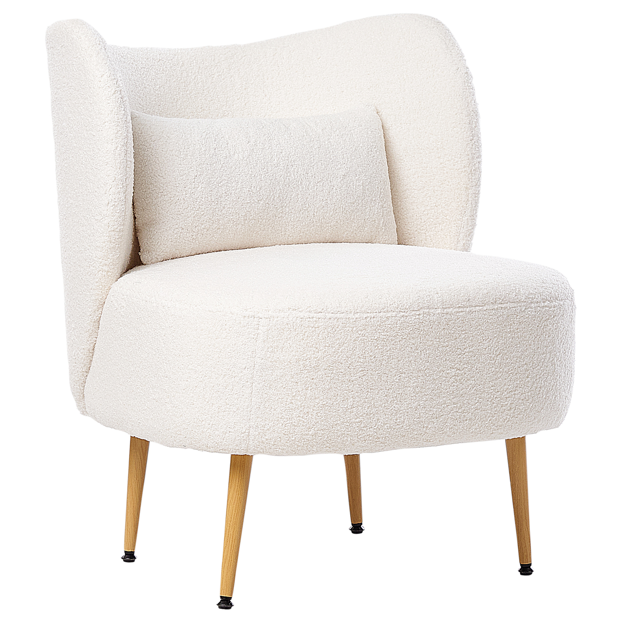 Fotoliu OTSBY II cu pernă Boucle Alb-murdar [3]