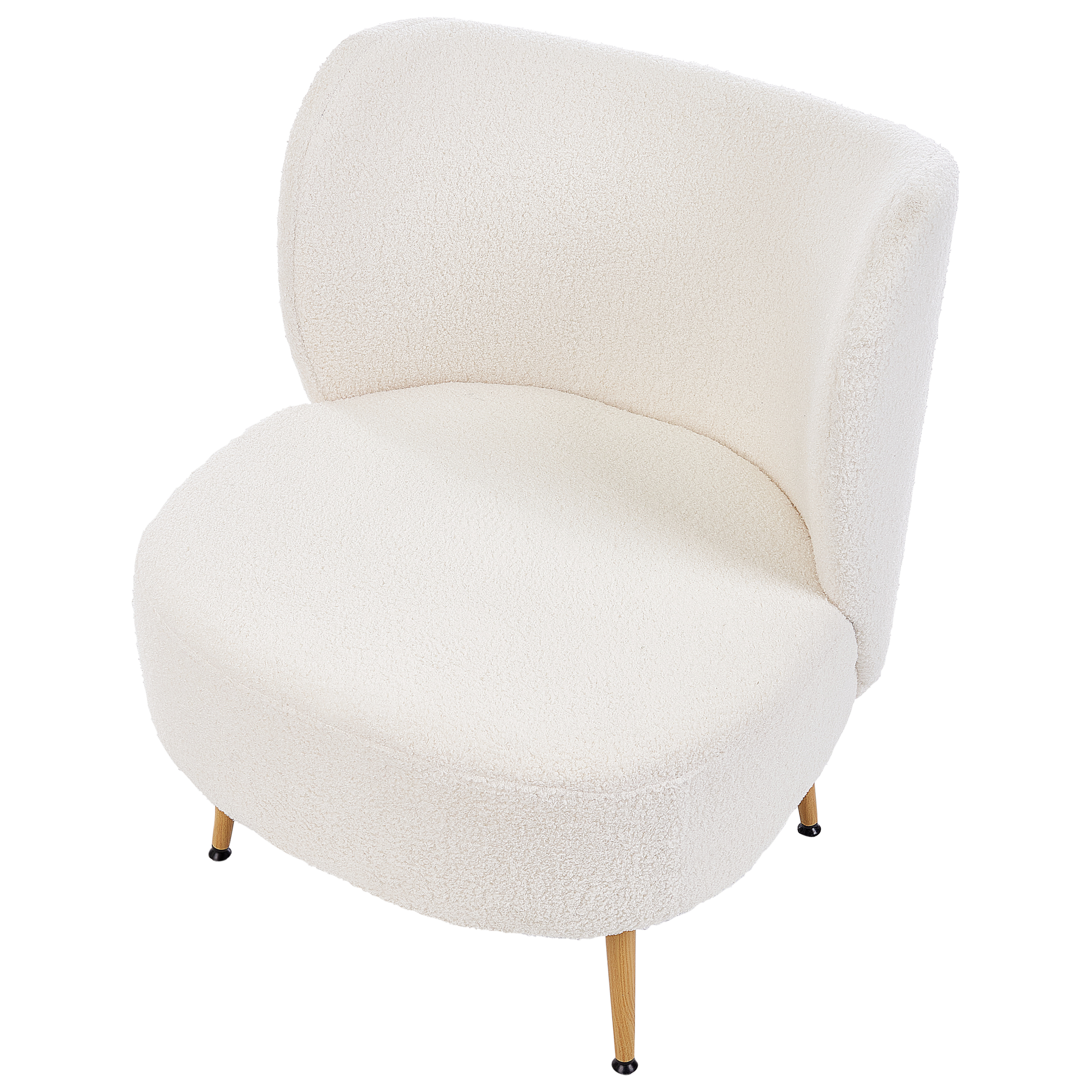 Fotoliu OTSBY II cu pernă Boucle Alb-murdar [7]