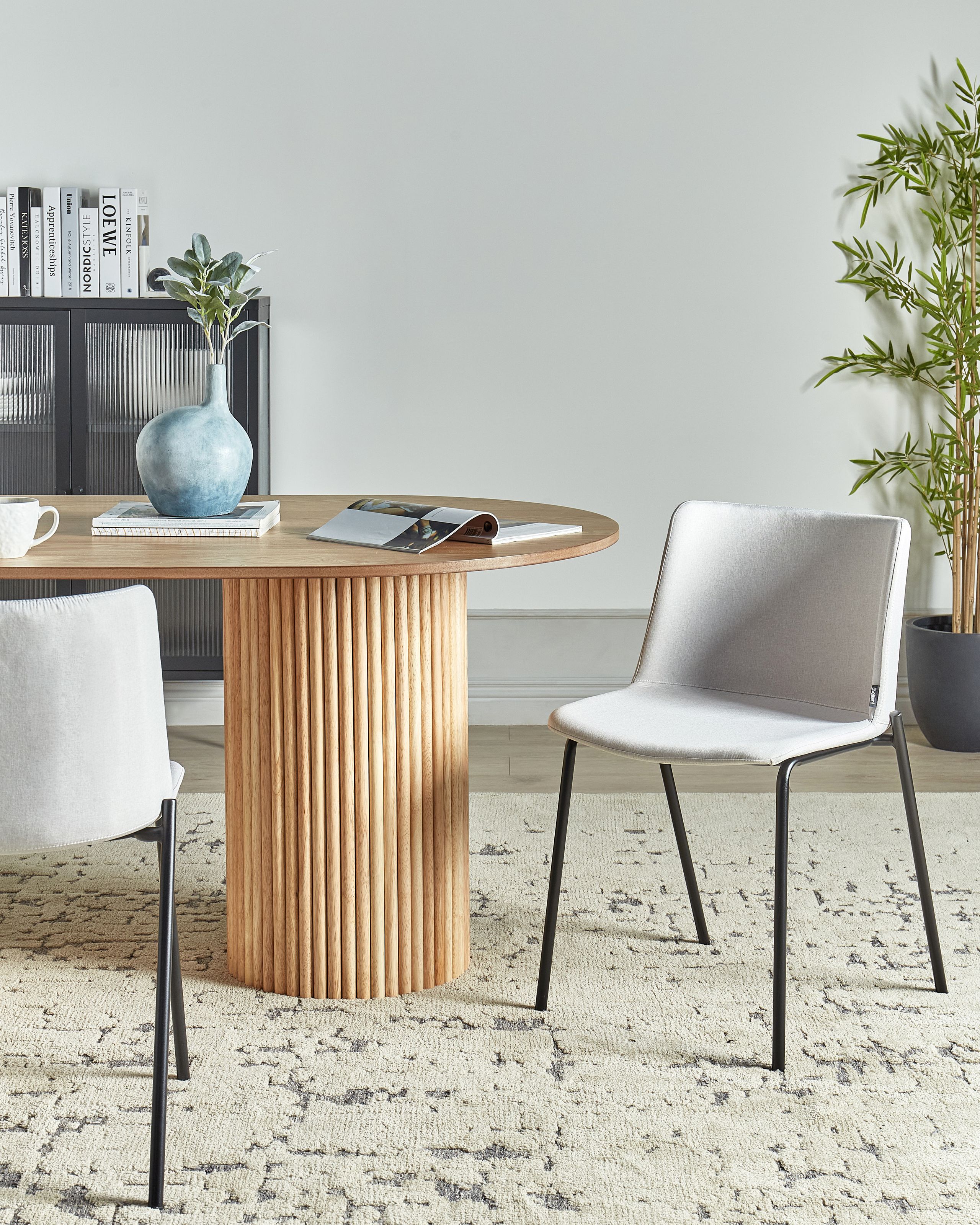 Scaun dining - Set of 2 dining chairs ESBON Light grey