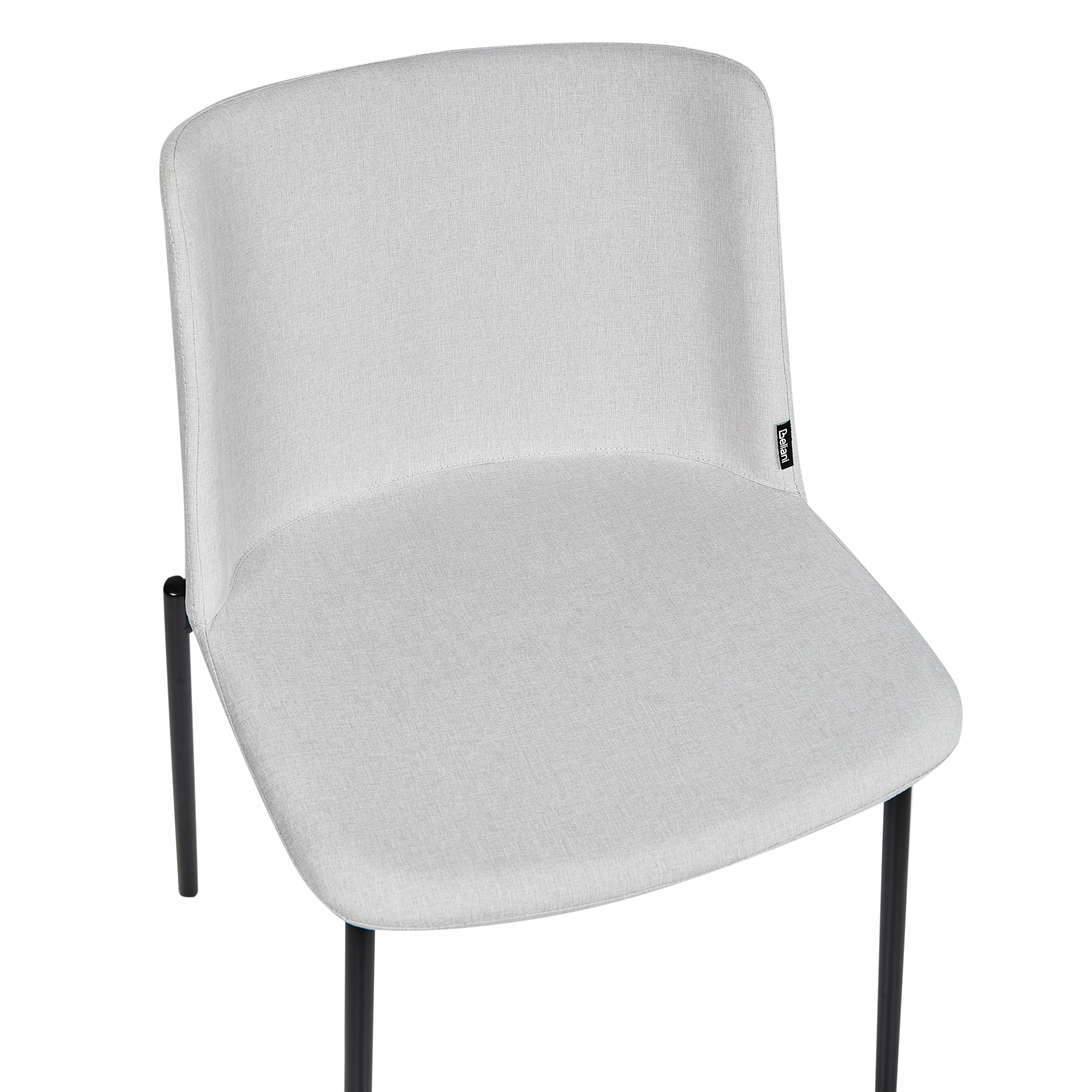 Set of 2 dining chairs ESBON Light grey [6]
