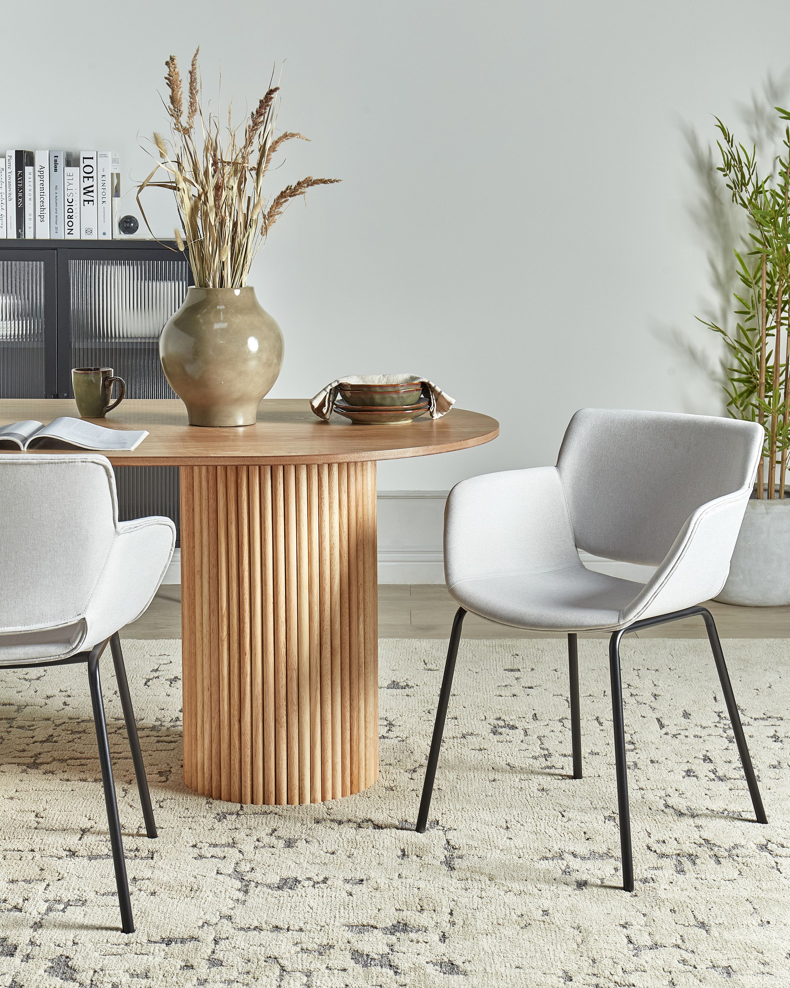 Scaun dining - Set of 2 dining chairs AXTEL Light grey