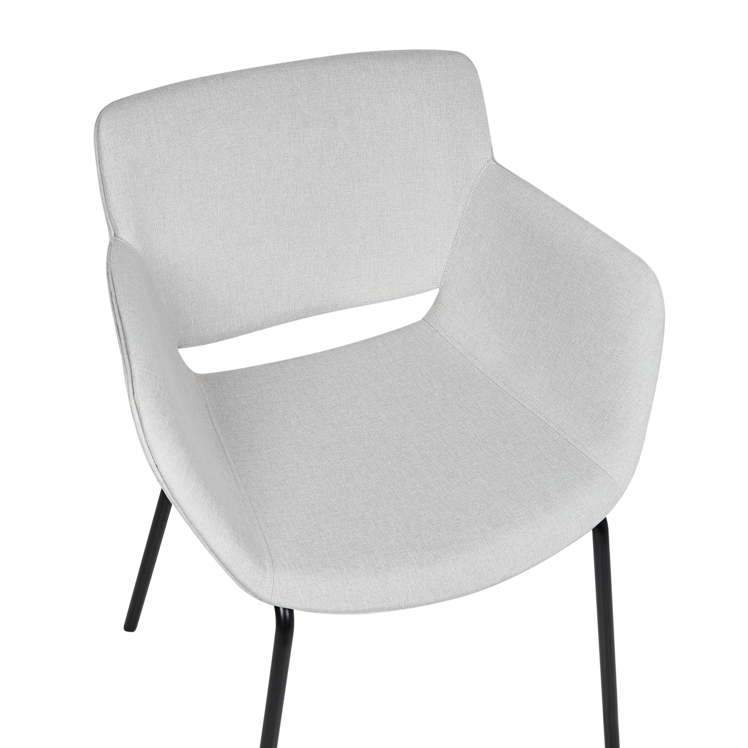 Set of 2 dining chairs AXTEL Light grey [7]