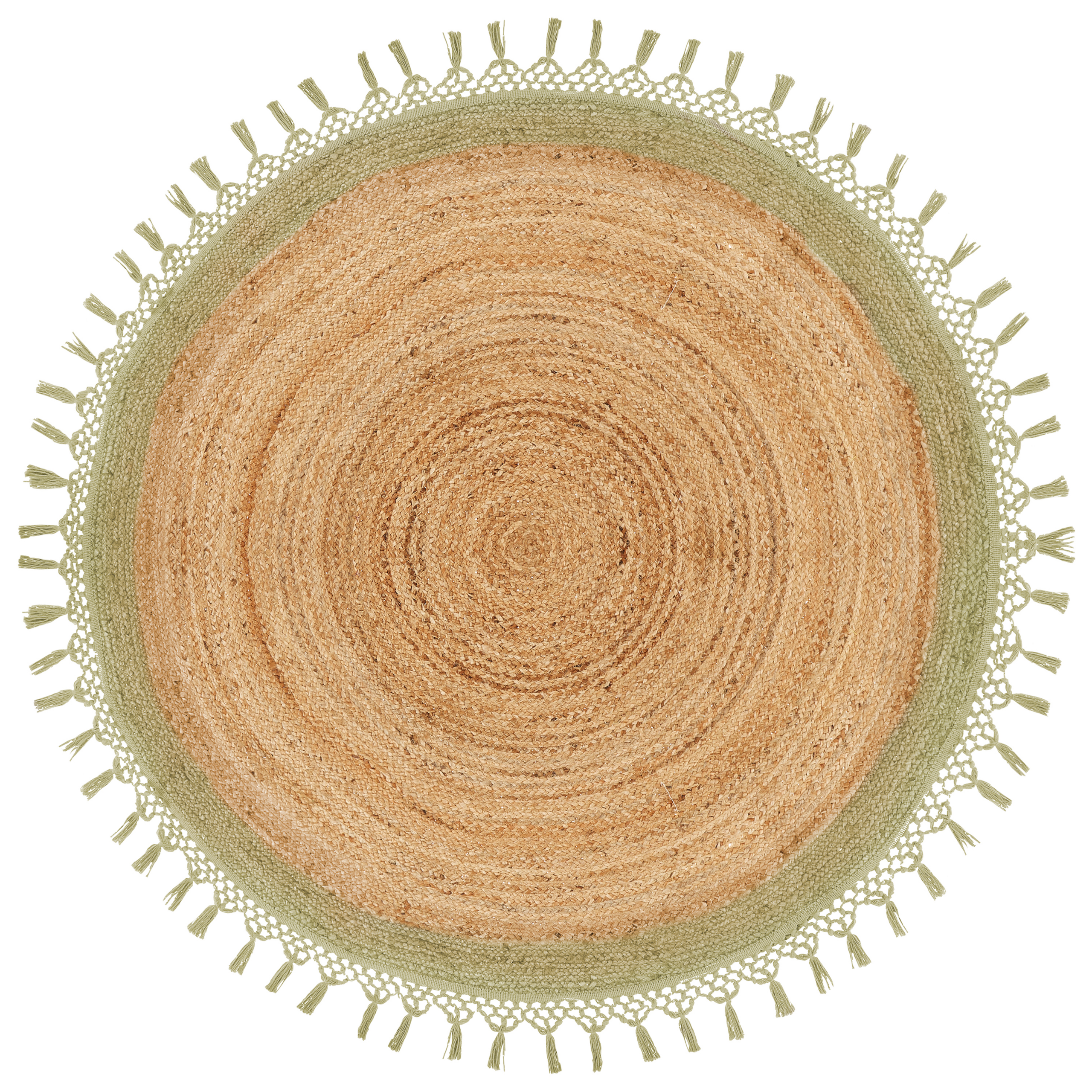 Covor MARTS Verde ø 140 cm Iută [4]