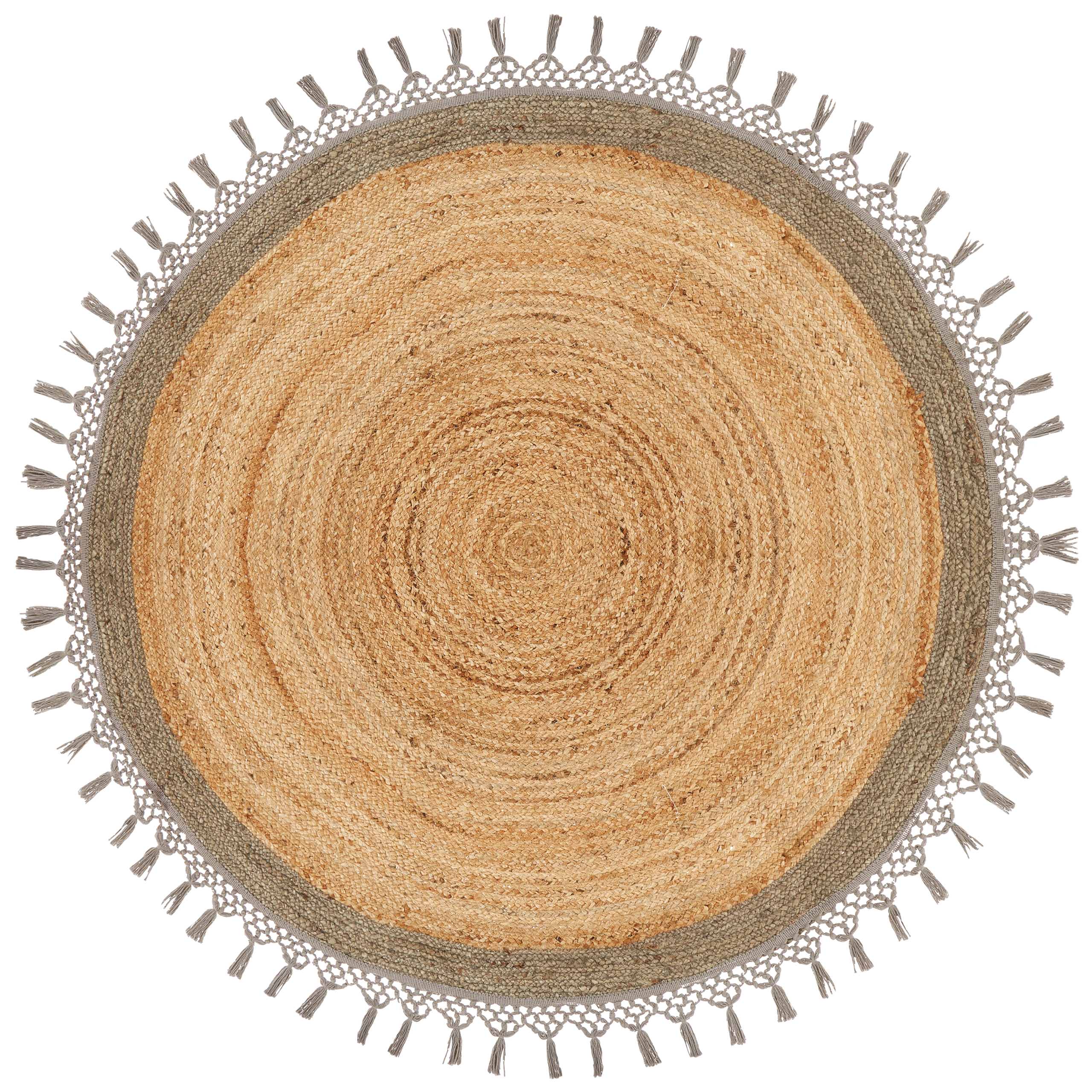 MARTS Rug Grey ø 140 cm Jute [4]