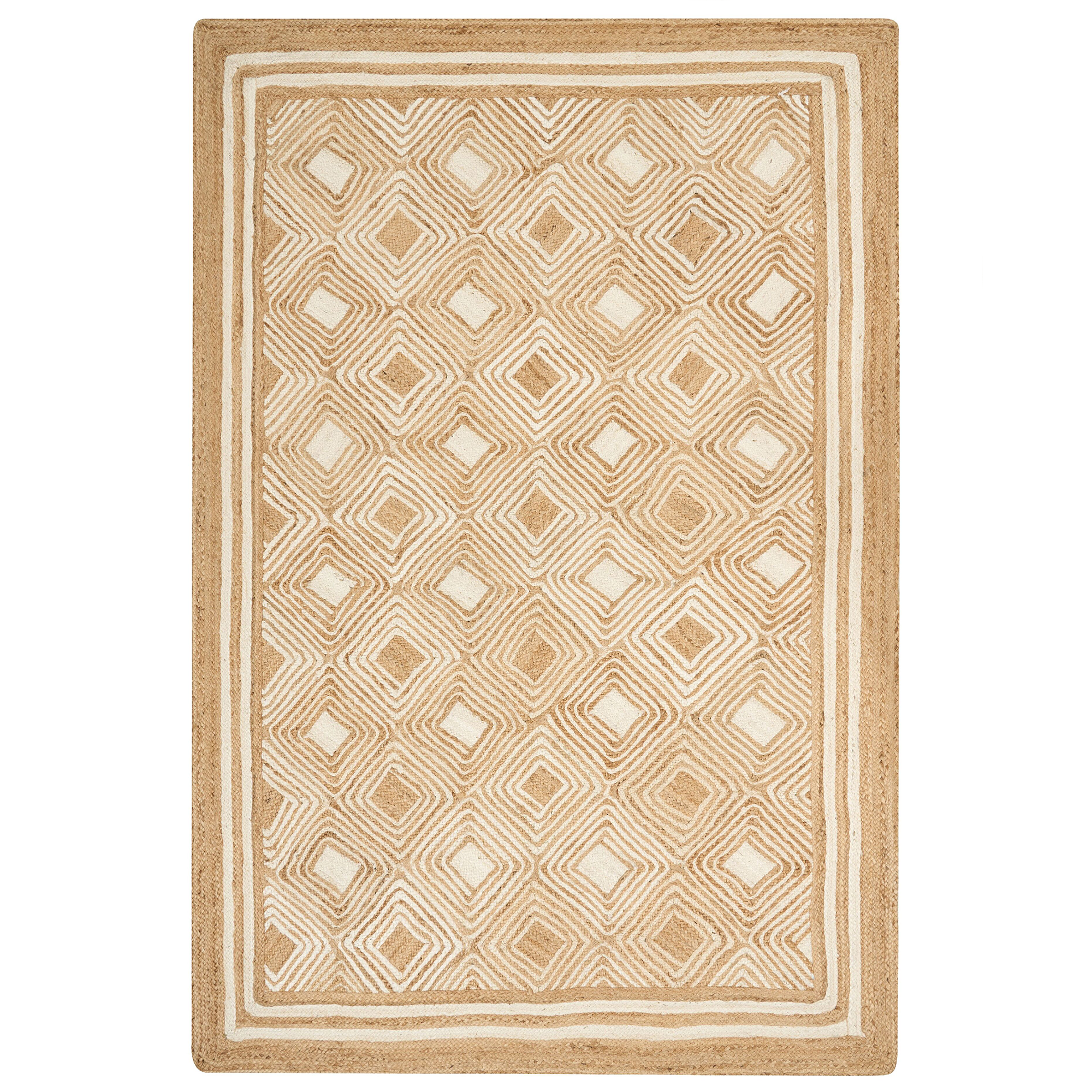 Covor MENGEN Bej 200 x 300 cm Iută [4]