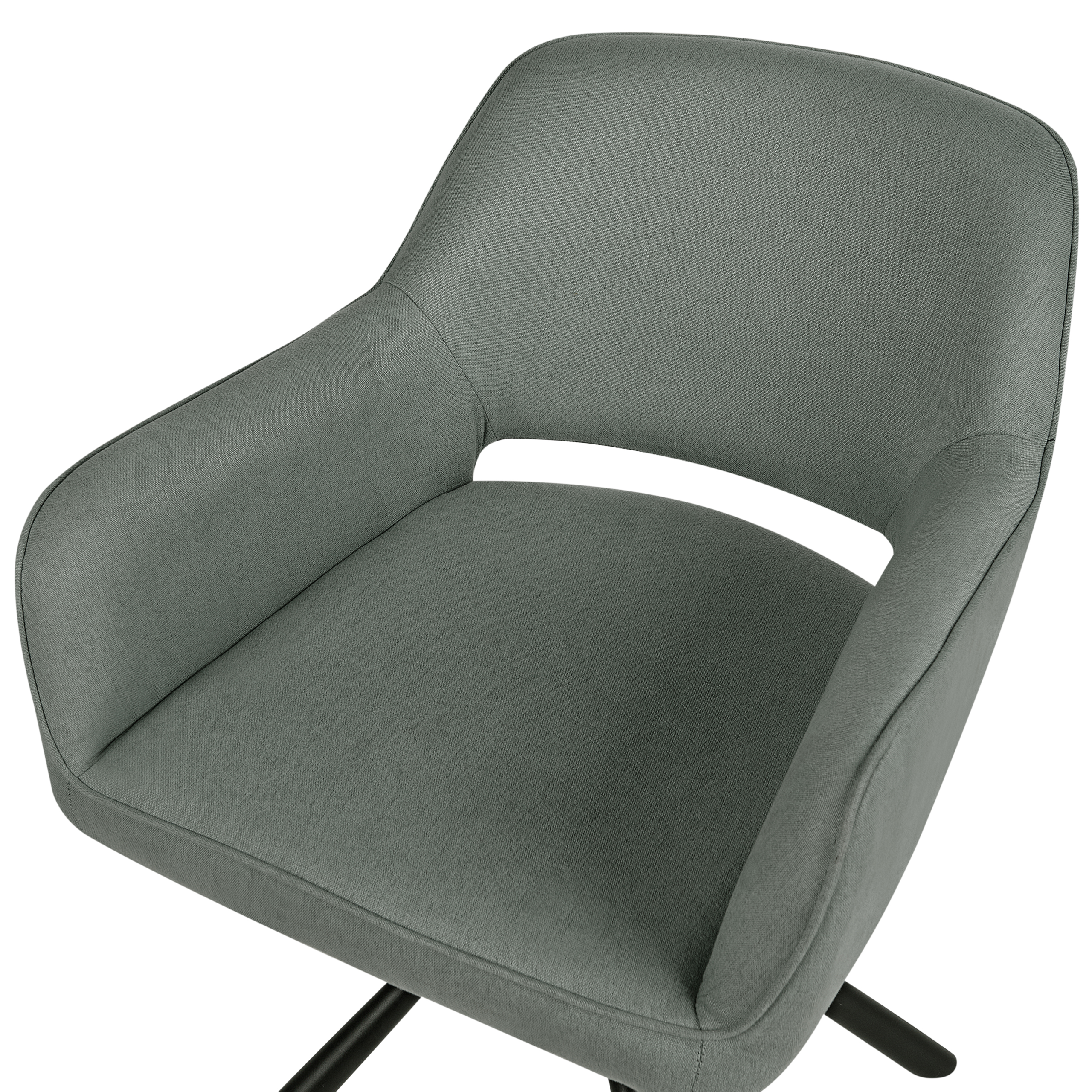 Set de 2 scaune dining Pivotant LOURES Verde închis [7]