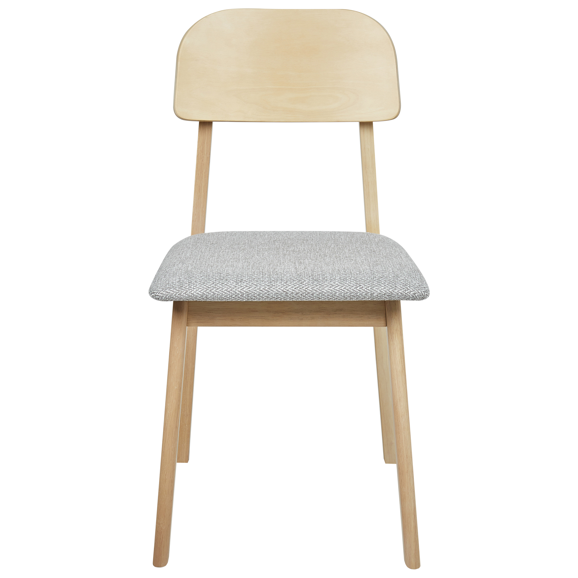 Set of 2 chairs Dining SCANDIA Wood Light Grey [5]