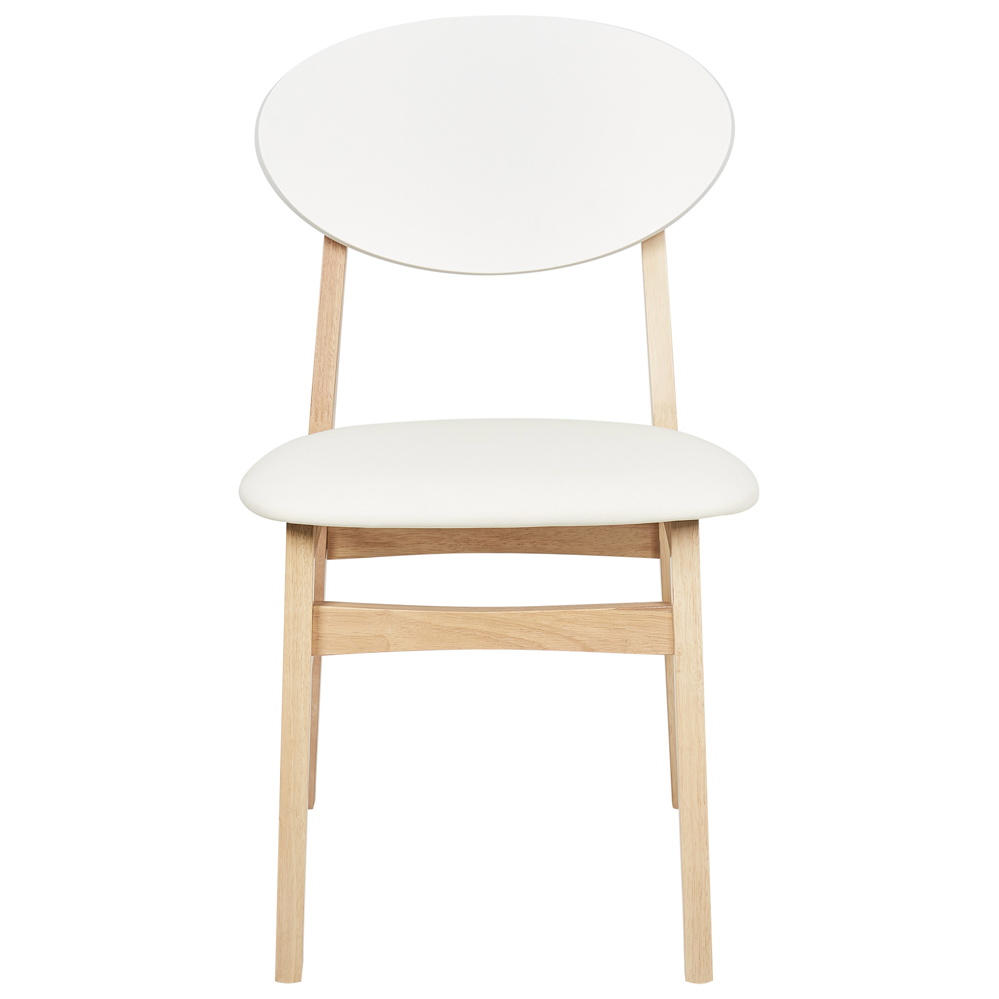Set of 2 Dining Chairs AMERY Wood Off-White [5]
