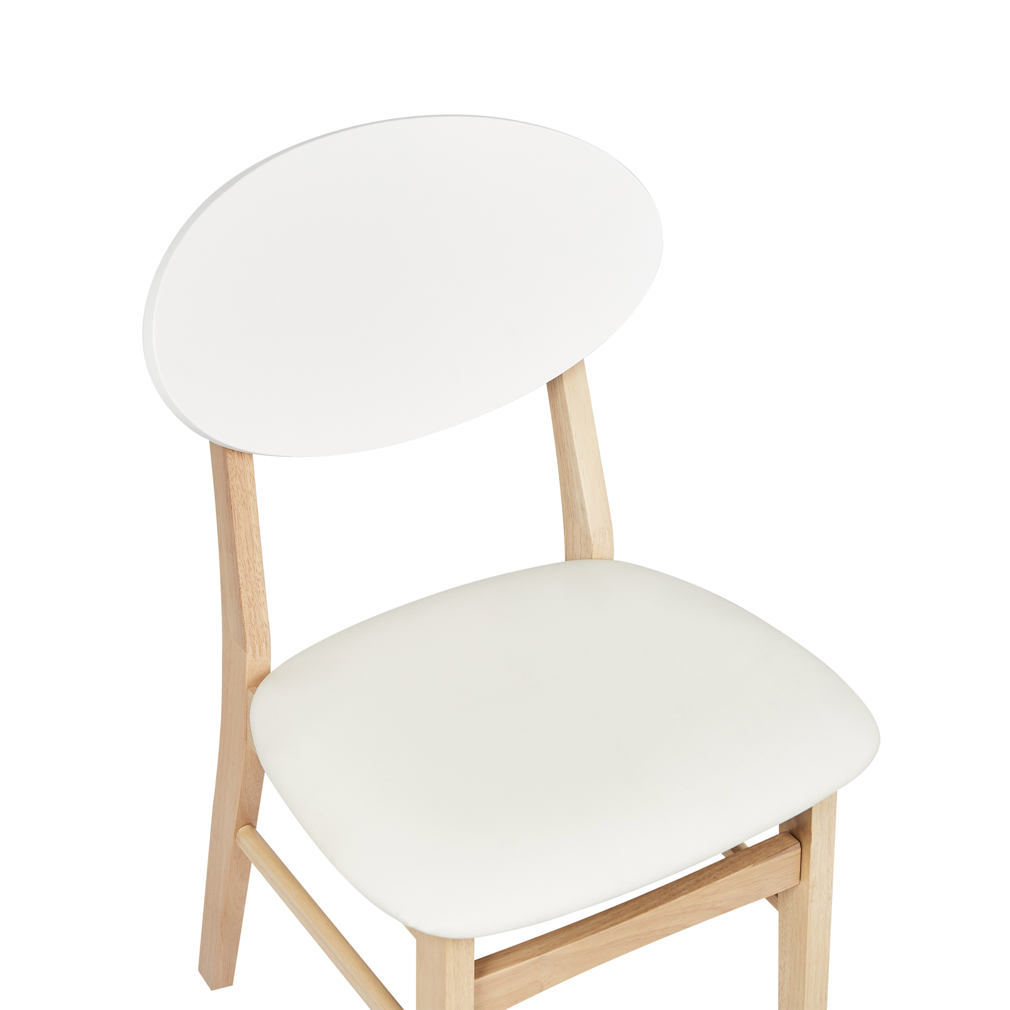 Set of 2 Dining Chairs AMERY Wood Off-White [7]
