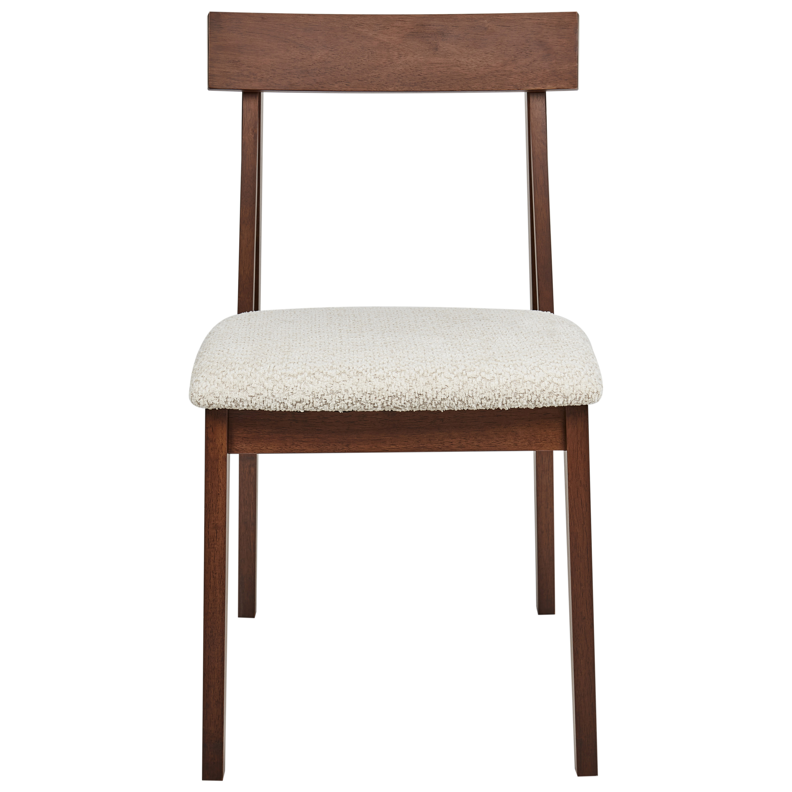 Set of 2 dining chairs ISLE Wood Brown/Beige [5]