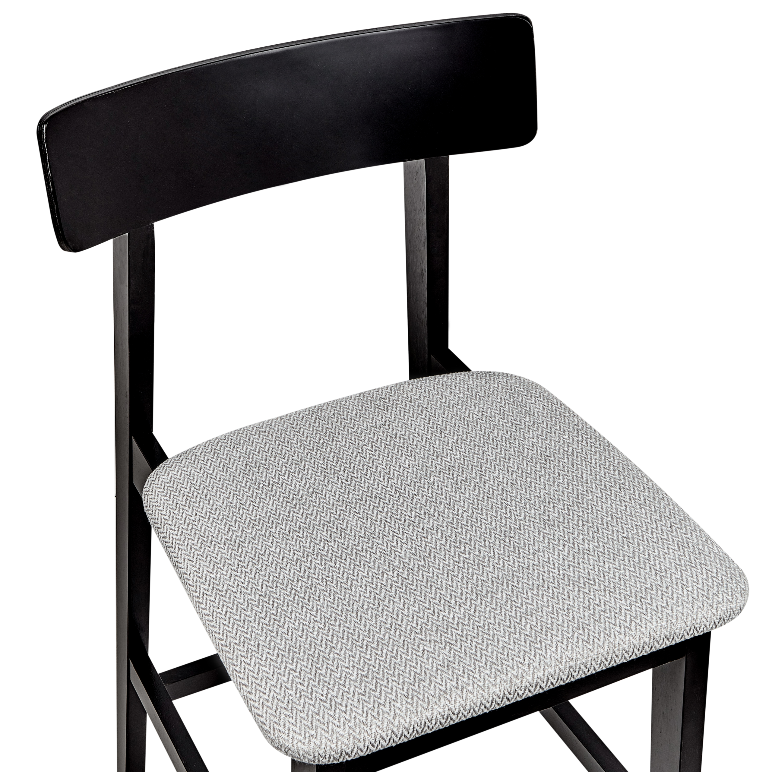 Set de 2 scaune de bar ISANTI Lemn Negru/Gri [7]