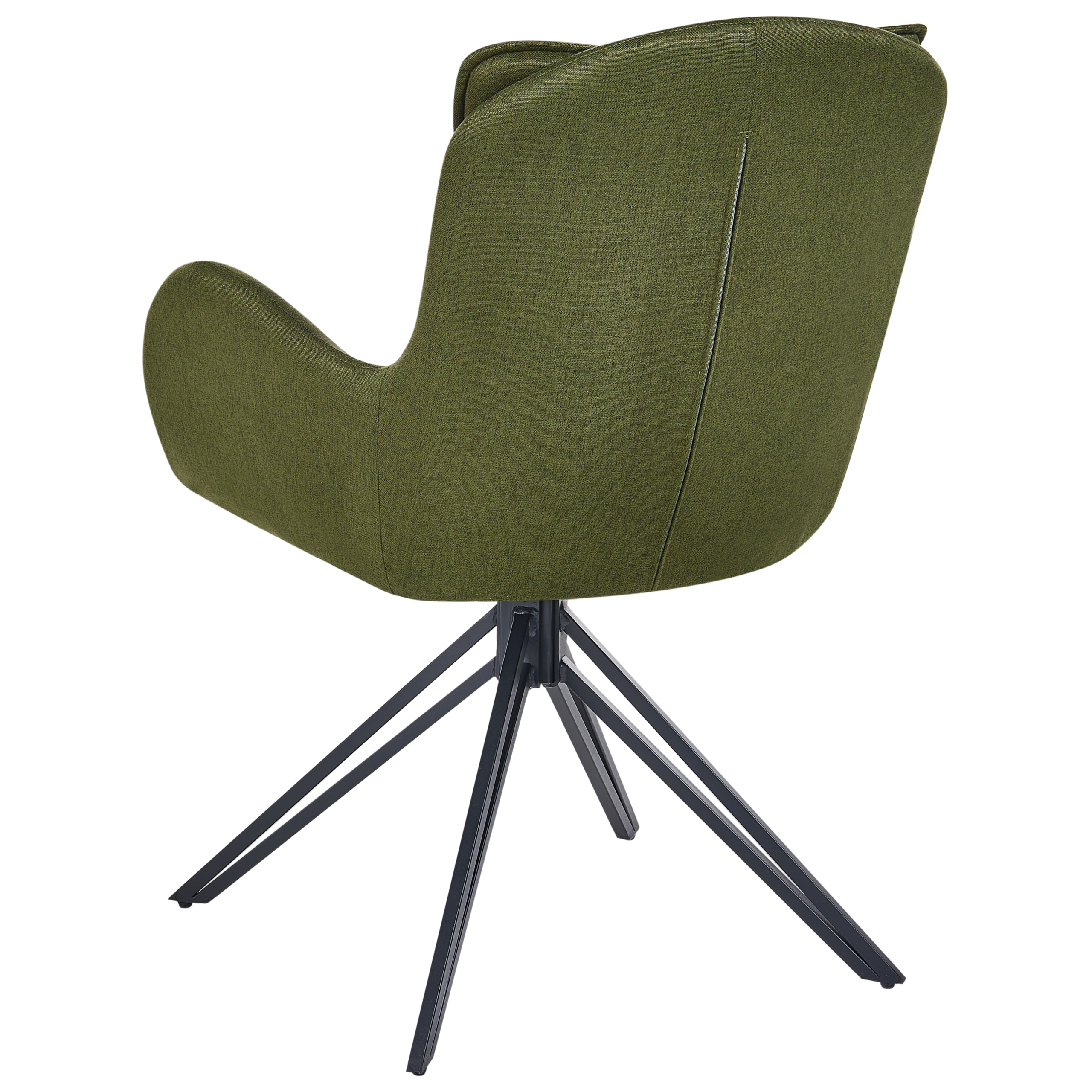Set of 2 Swivel Dining Chairs AVELAR Dark Green [5]
