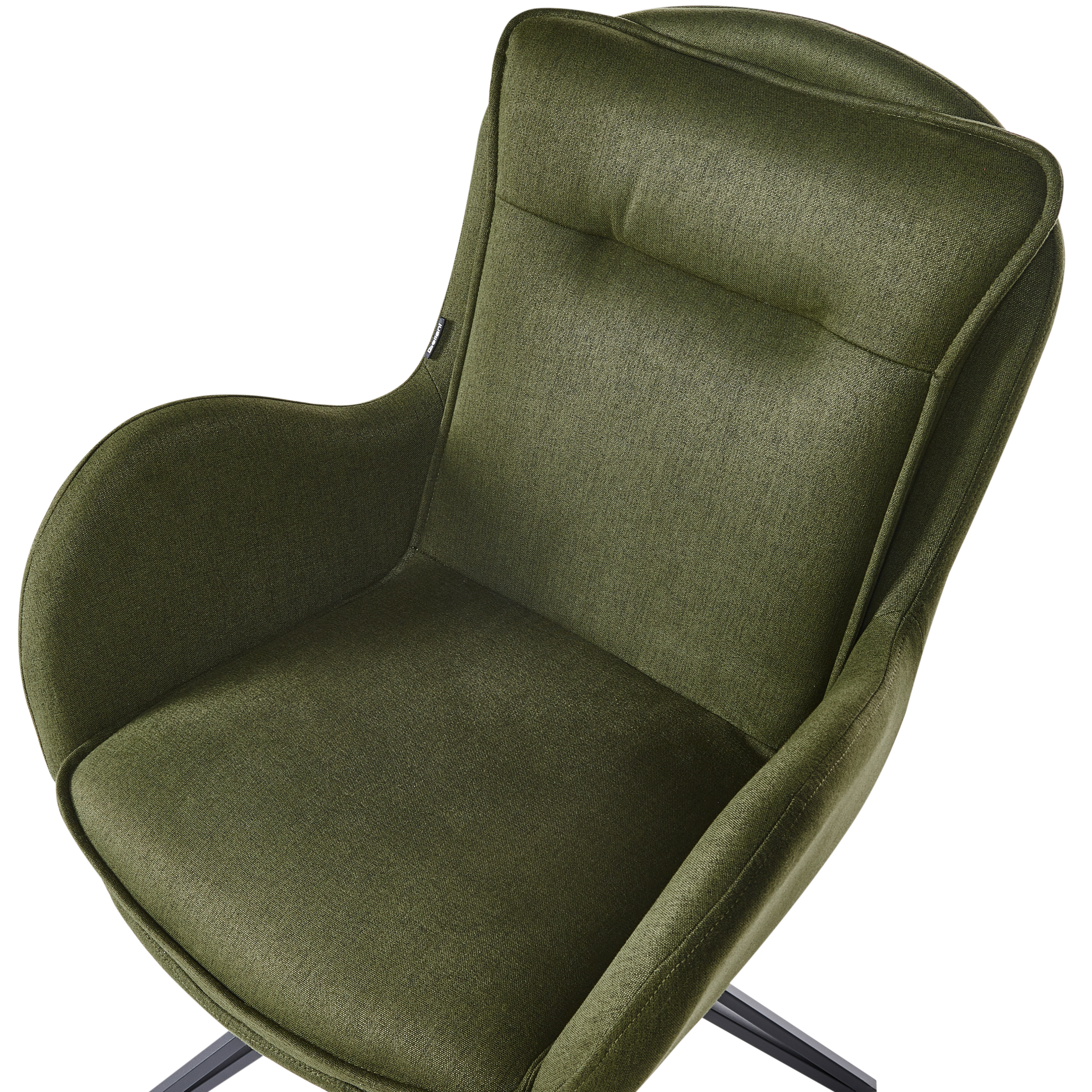 Set of 2 Swivel Dining Chairs AVELAR Dark Green [7]