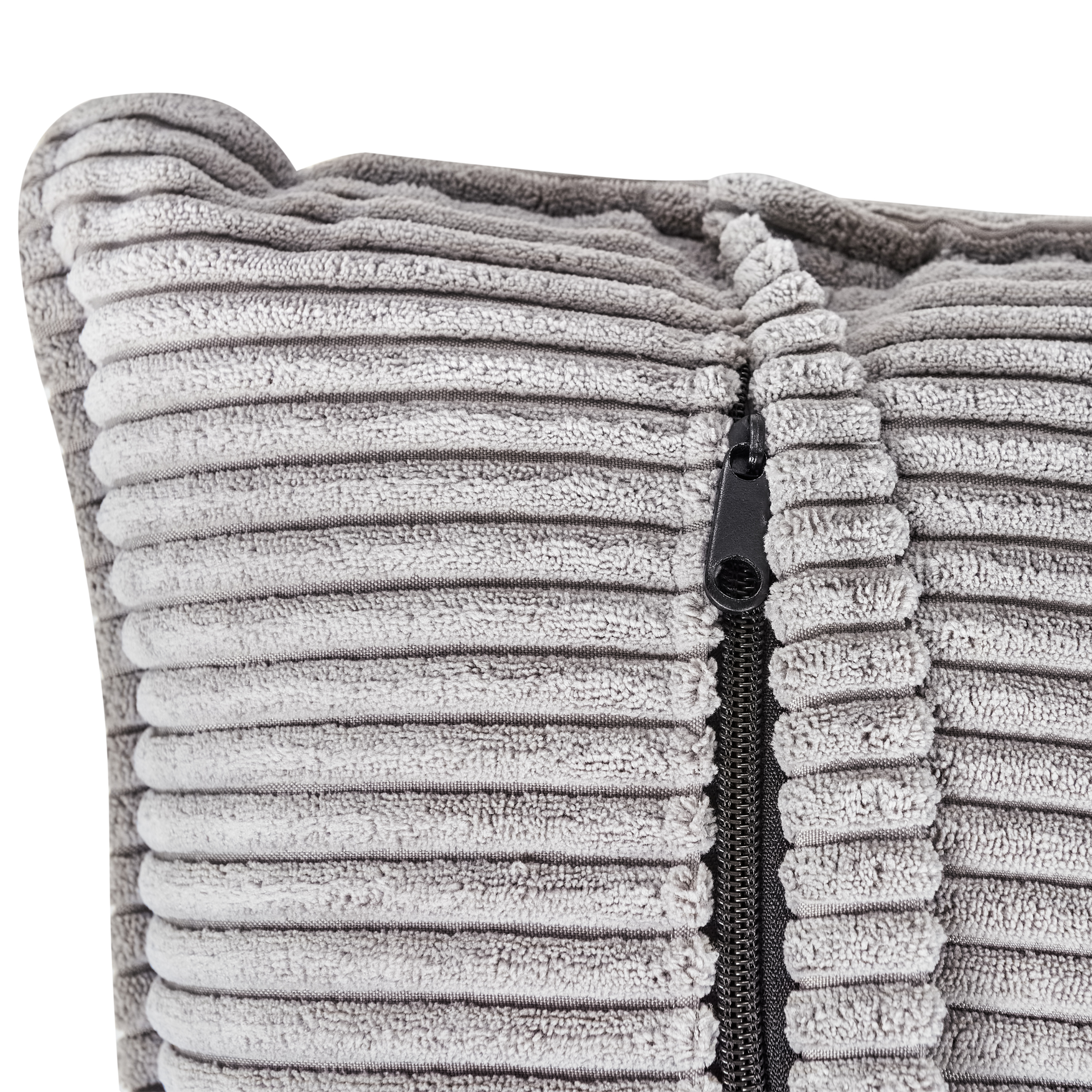 DOLVA 3-seater corner sofa Velour Light Grey Left [10]