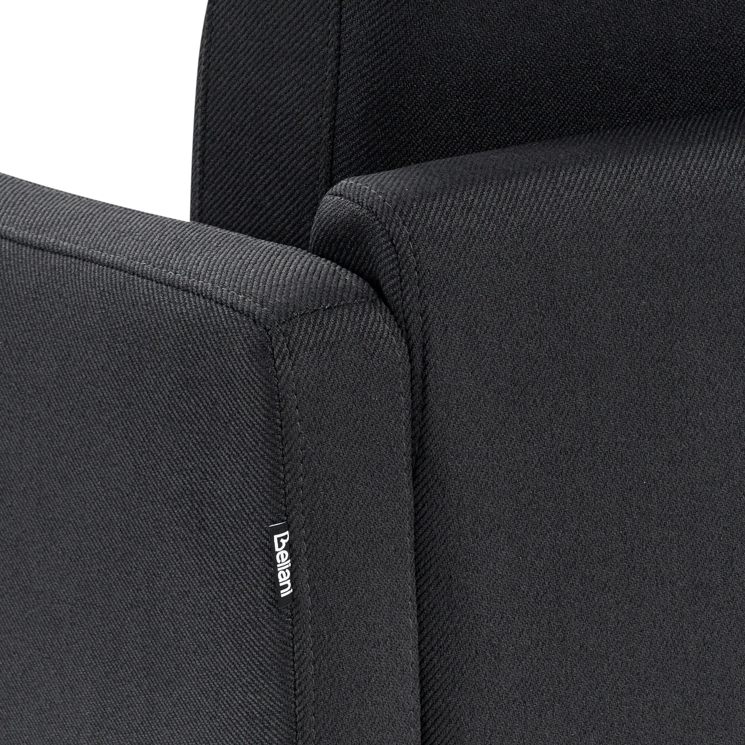 Colțar cu 2 locuri BREDA  Negru Dreapta [9]