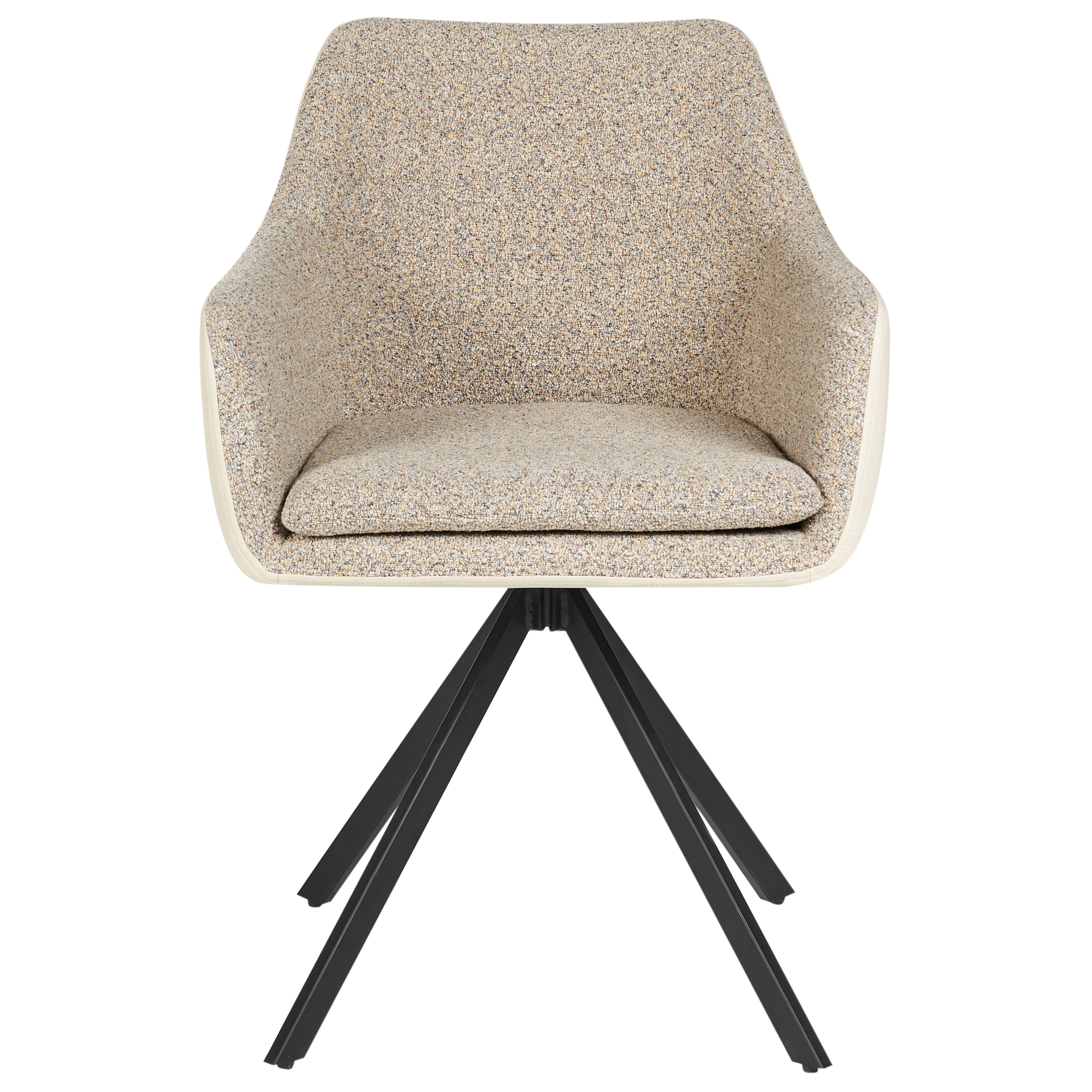 Set of 2 dining chairs LITHIA Taupe [6]