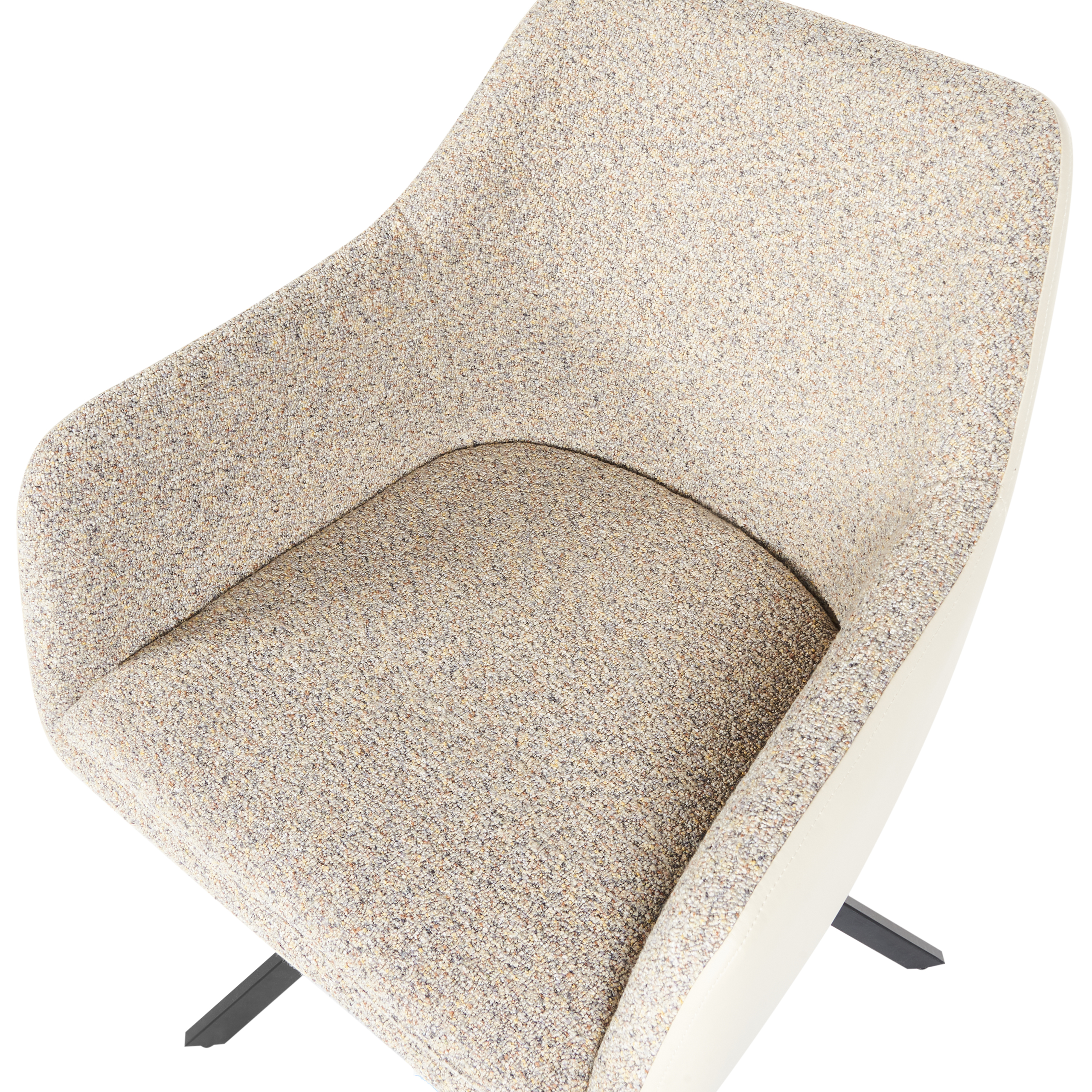 Set of 2 dining chairs LITHIA Taupe [8]