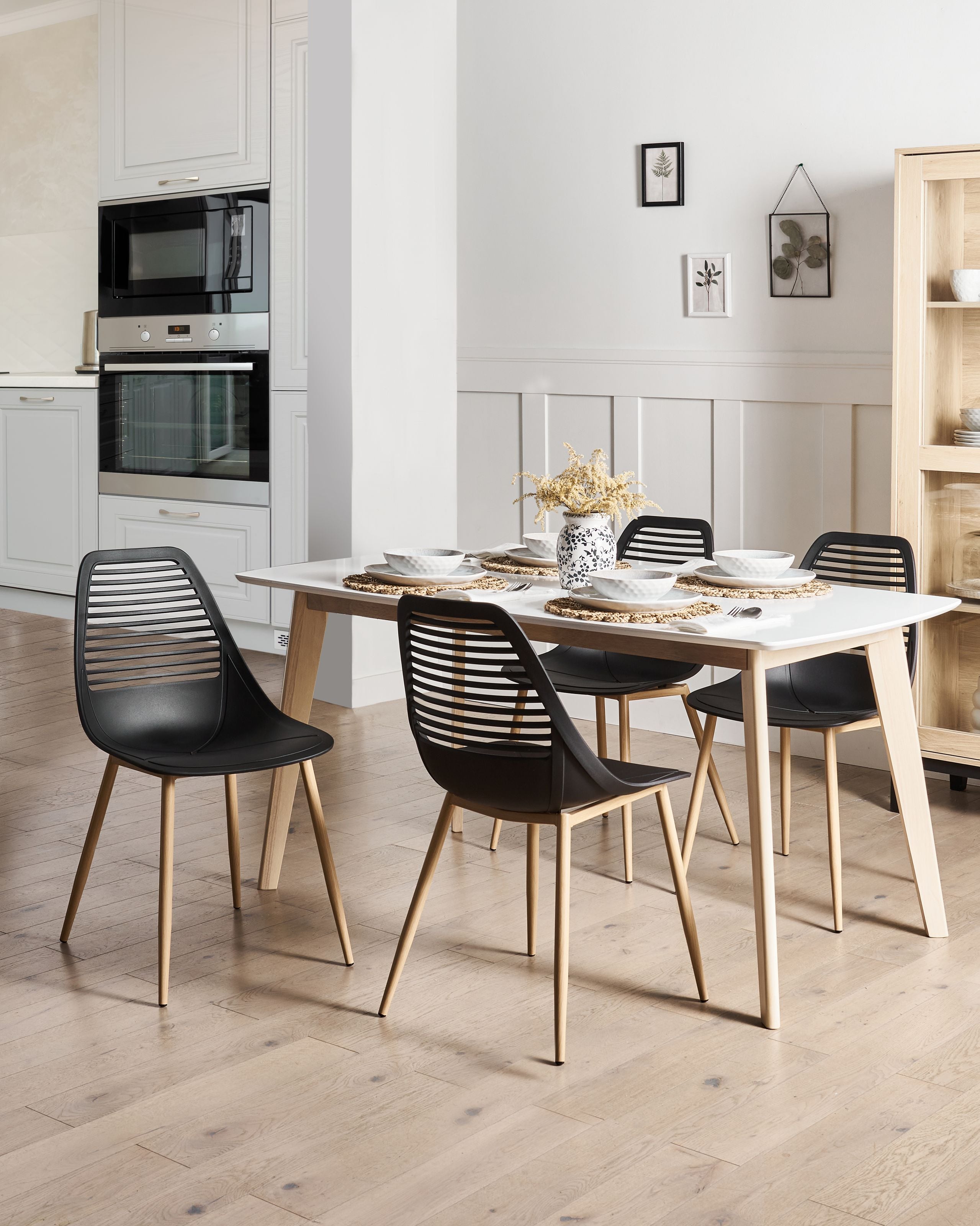 Scaun dining - Set of 4 dining chairs MONTELLO Black