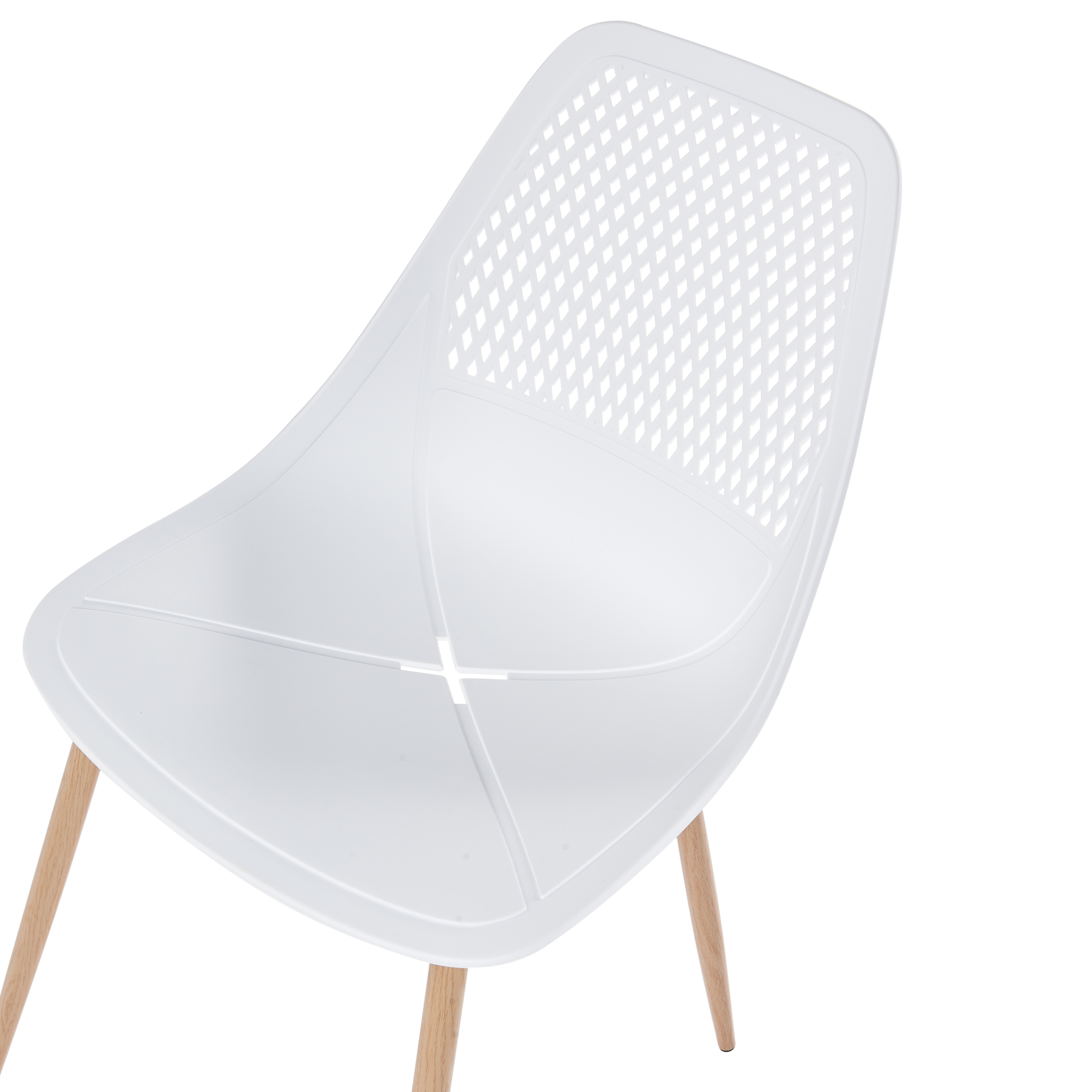 Set de 4 scaune dining HAZELTON Alb [7]