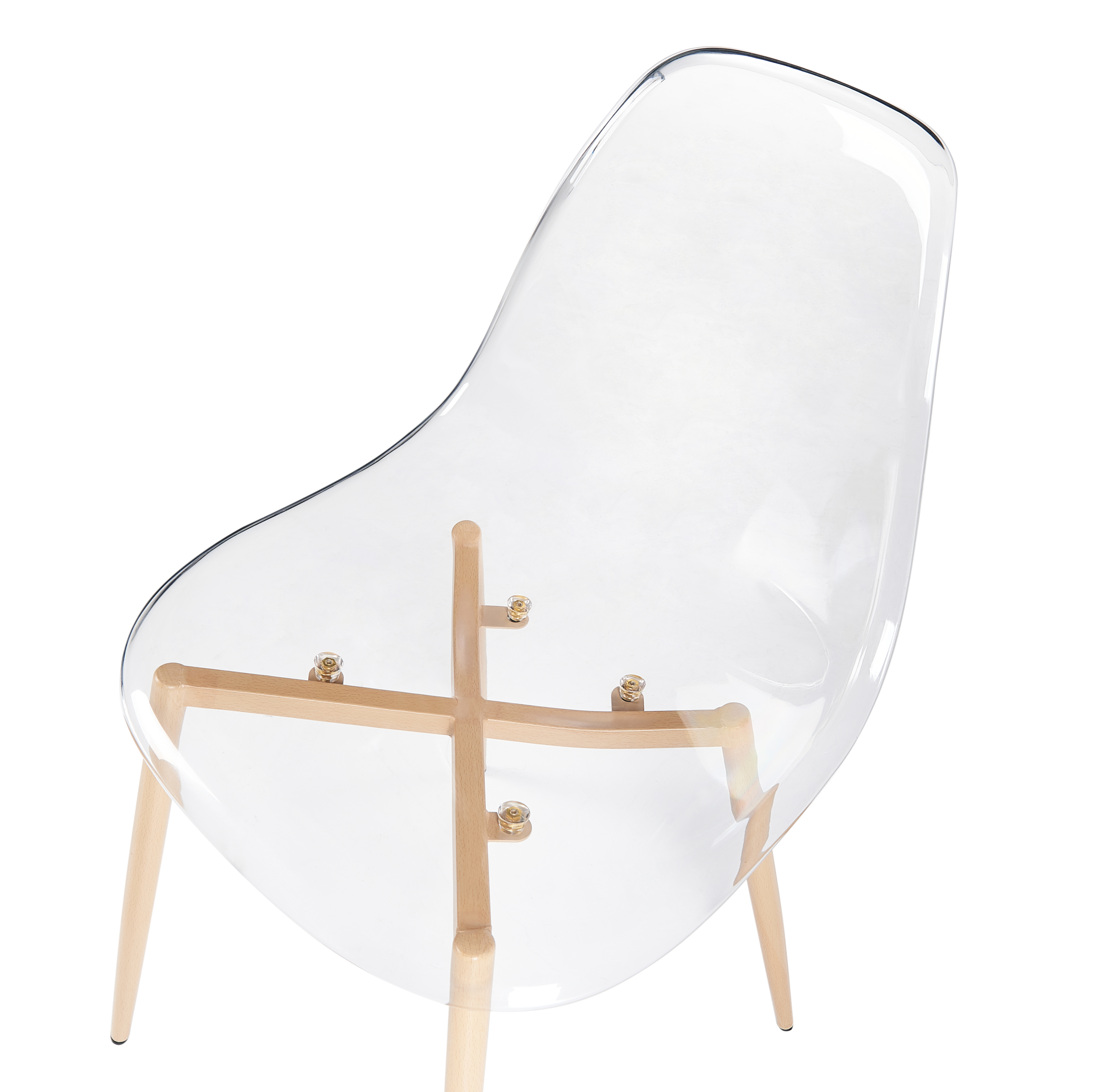 Set de 4 scaune dining TAKILMA Transparent [7]