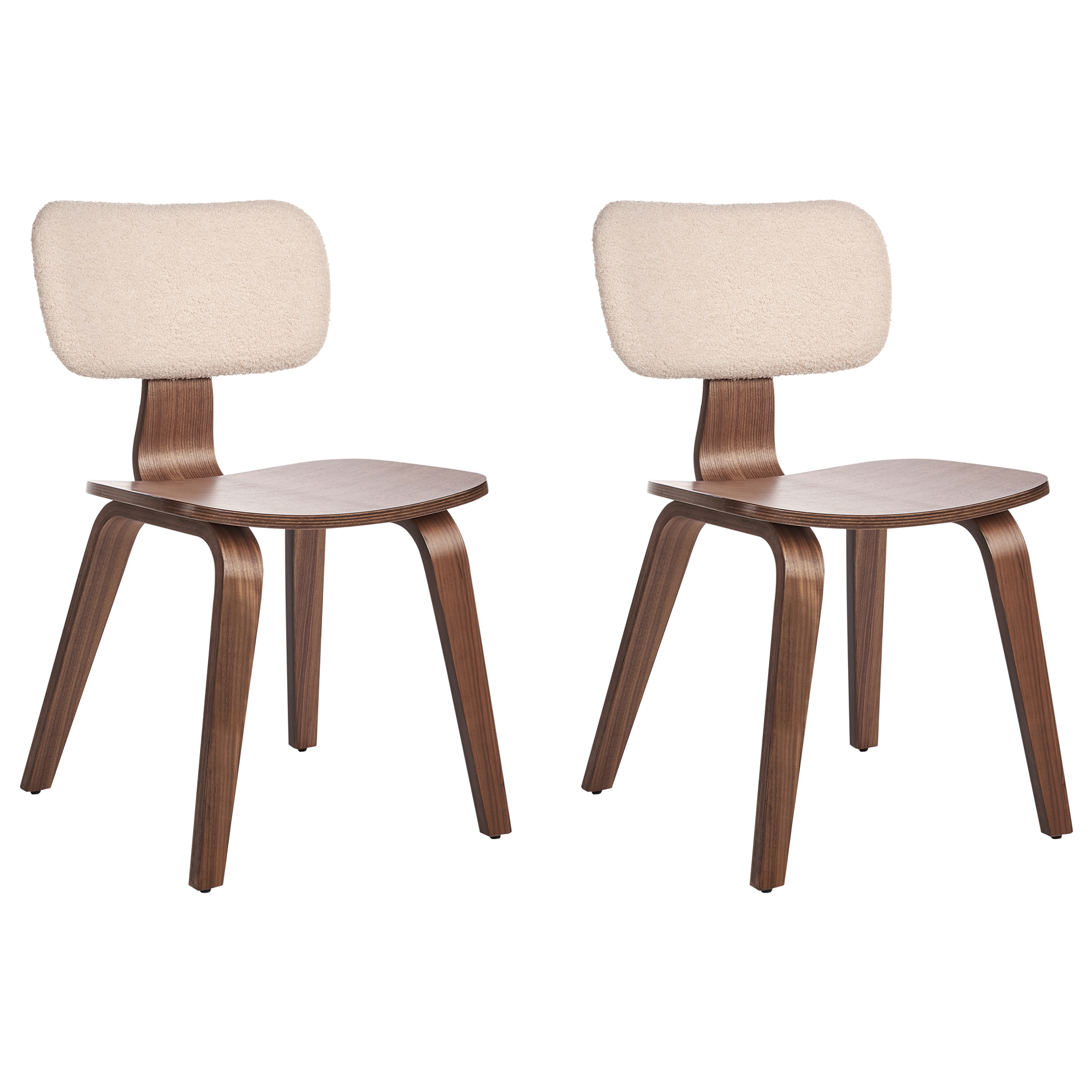 Set de 2 scaune dining LUCINDA Lemn Maro închis [4]