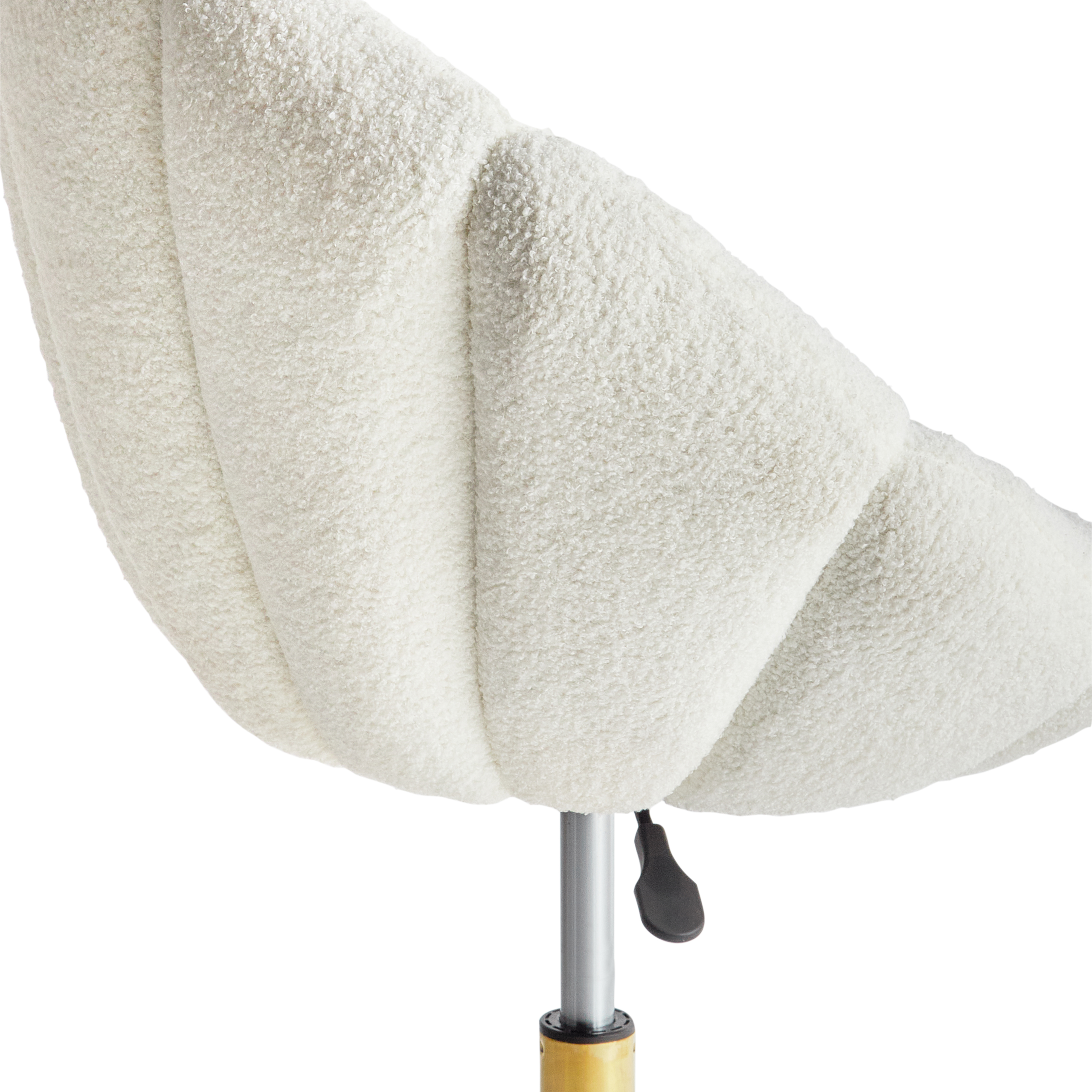 Office Chair ANNABELLE Boucle White [7]