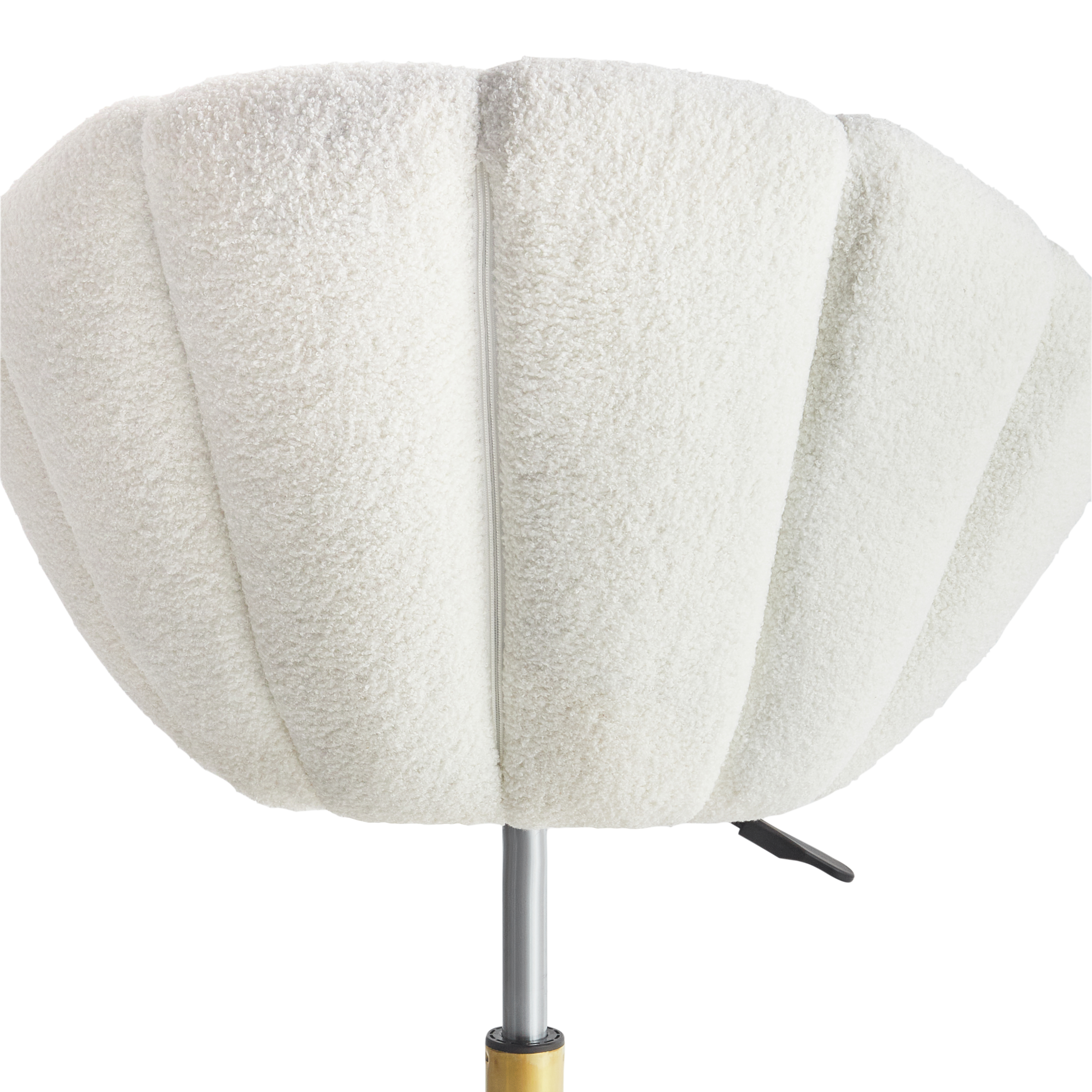 Office Chair ANNABELLE Boucle White [8]