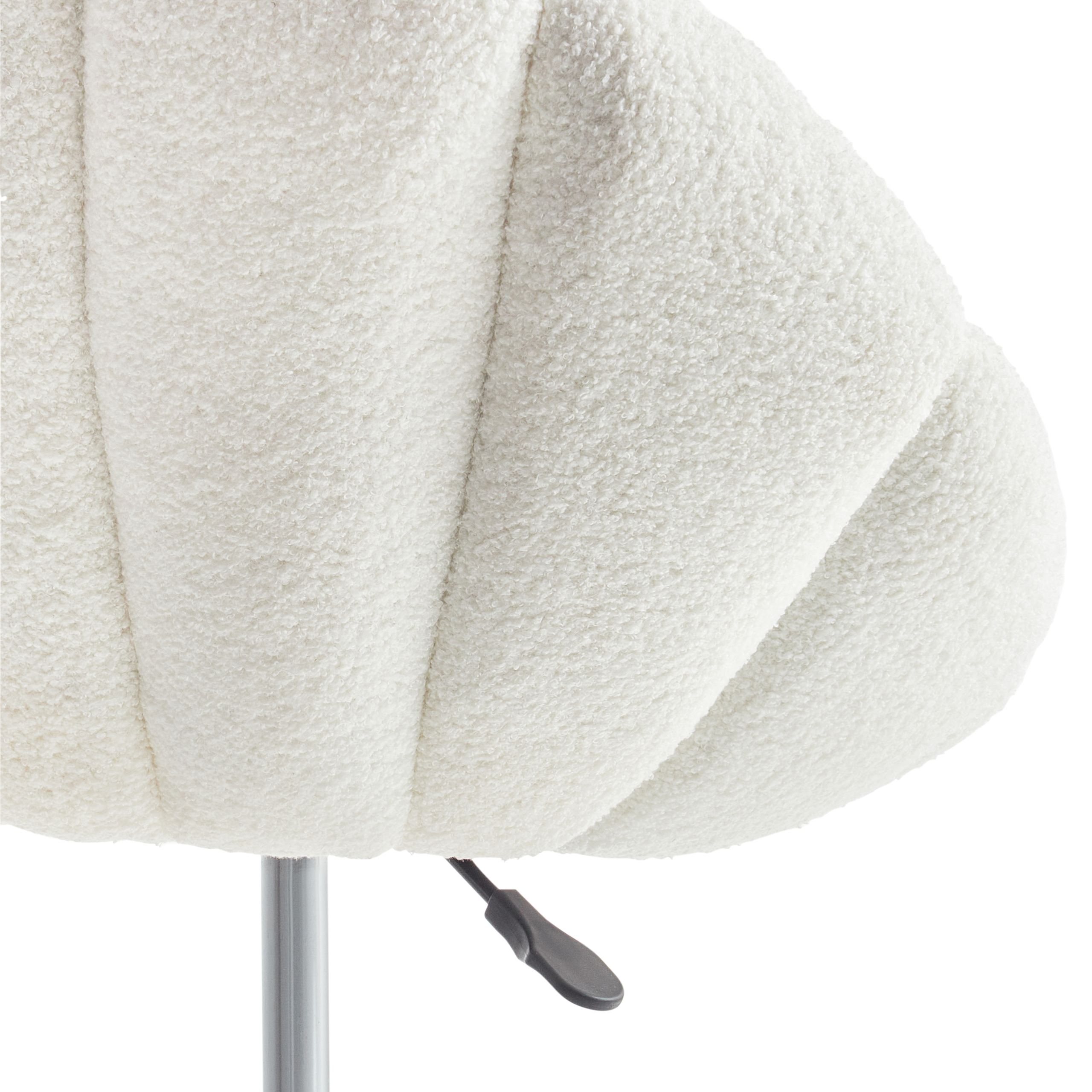 Office Chair ANNABELLE Boucle White [10]