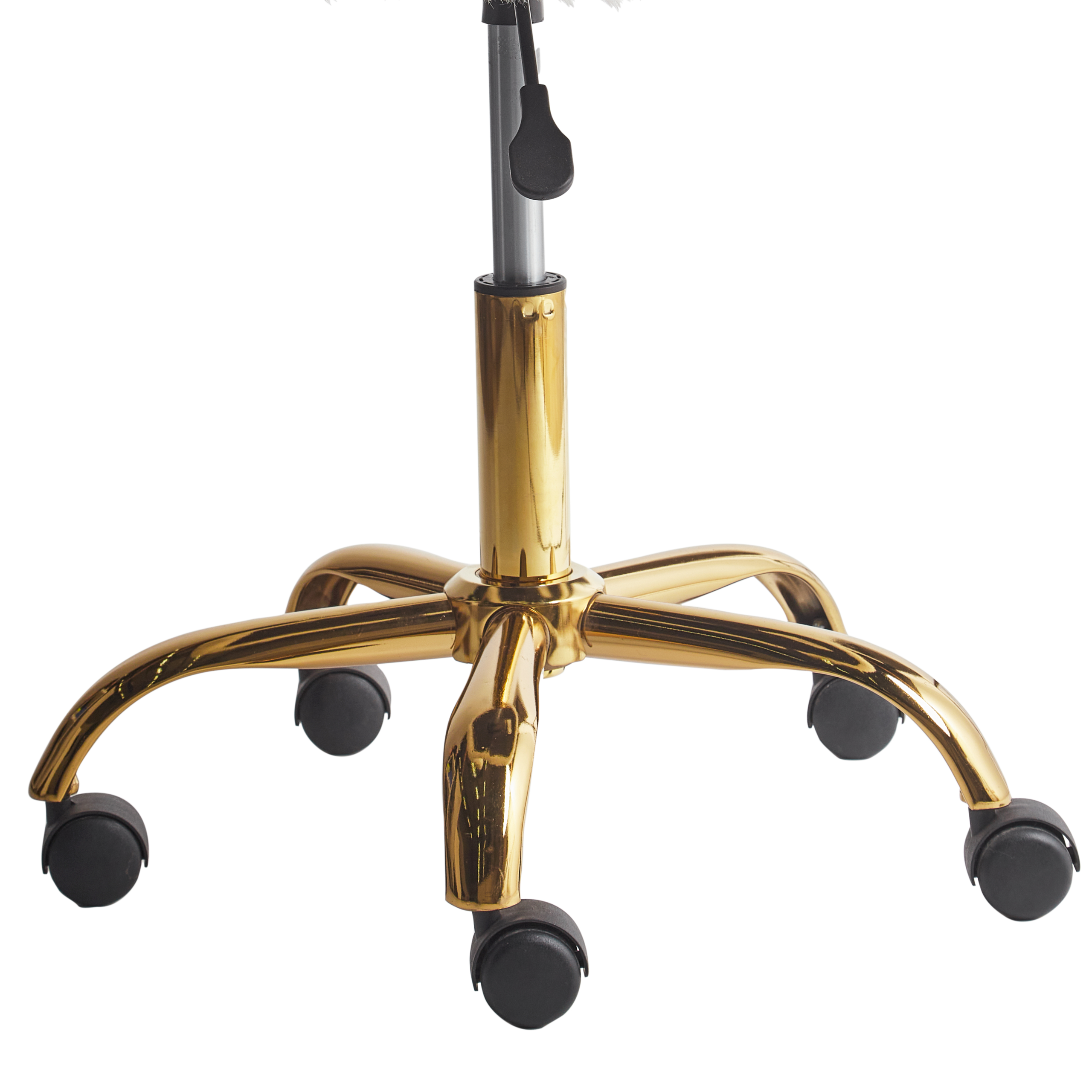 Scaun de birou MARGATE Blană artificială Alb [9]