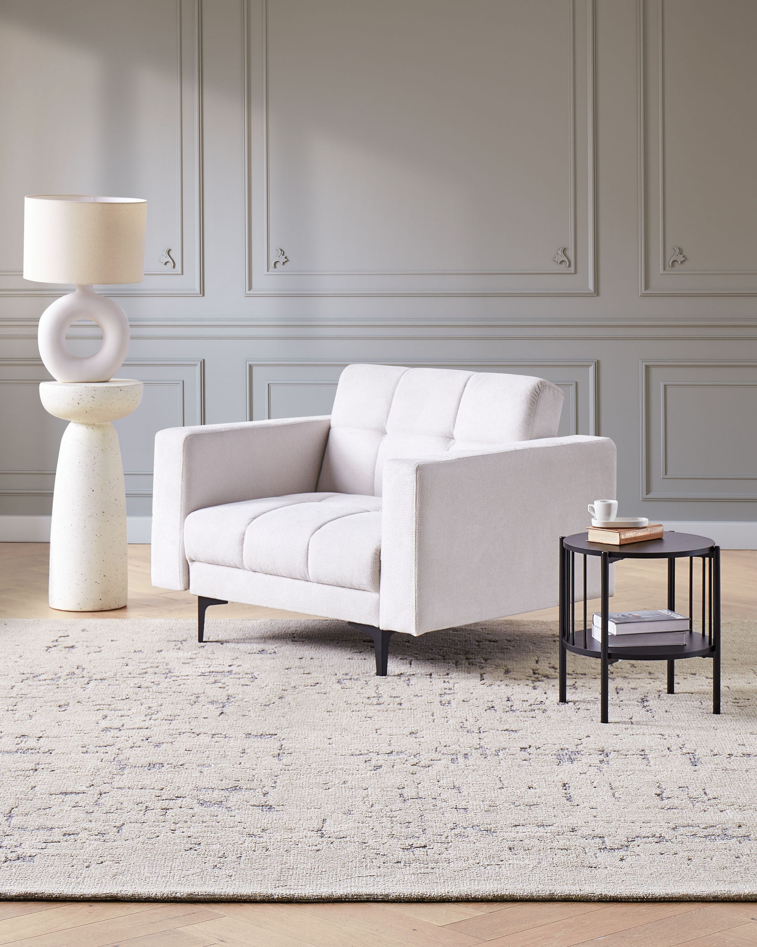 Fotoliu - ALNES Armchair Off-White