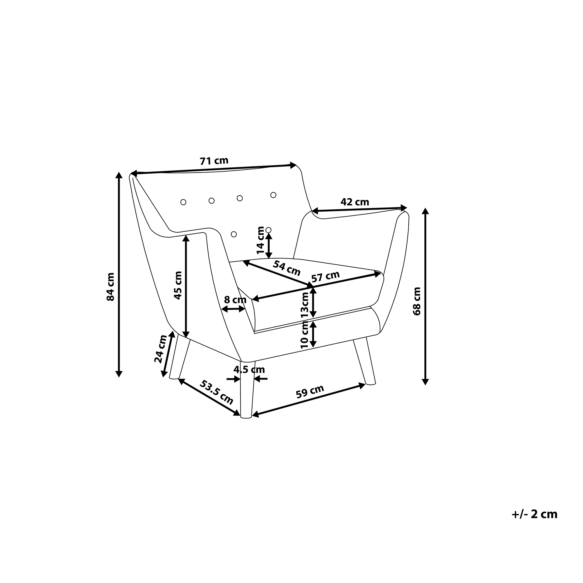 Fotoliu DRAMMEN Boucle Alb [3]